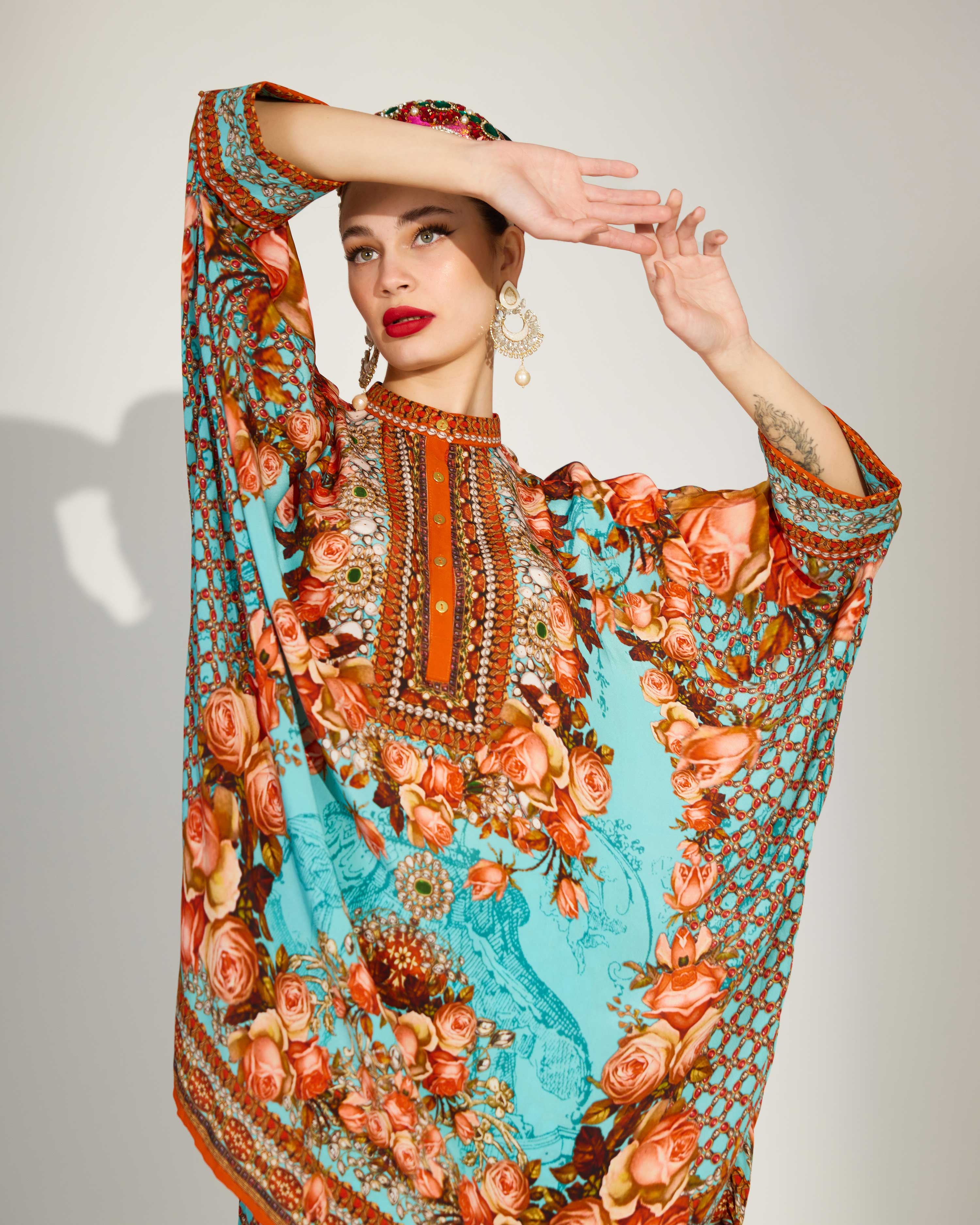 Pakeezah : Chanel 36" - Turquoise
