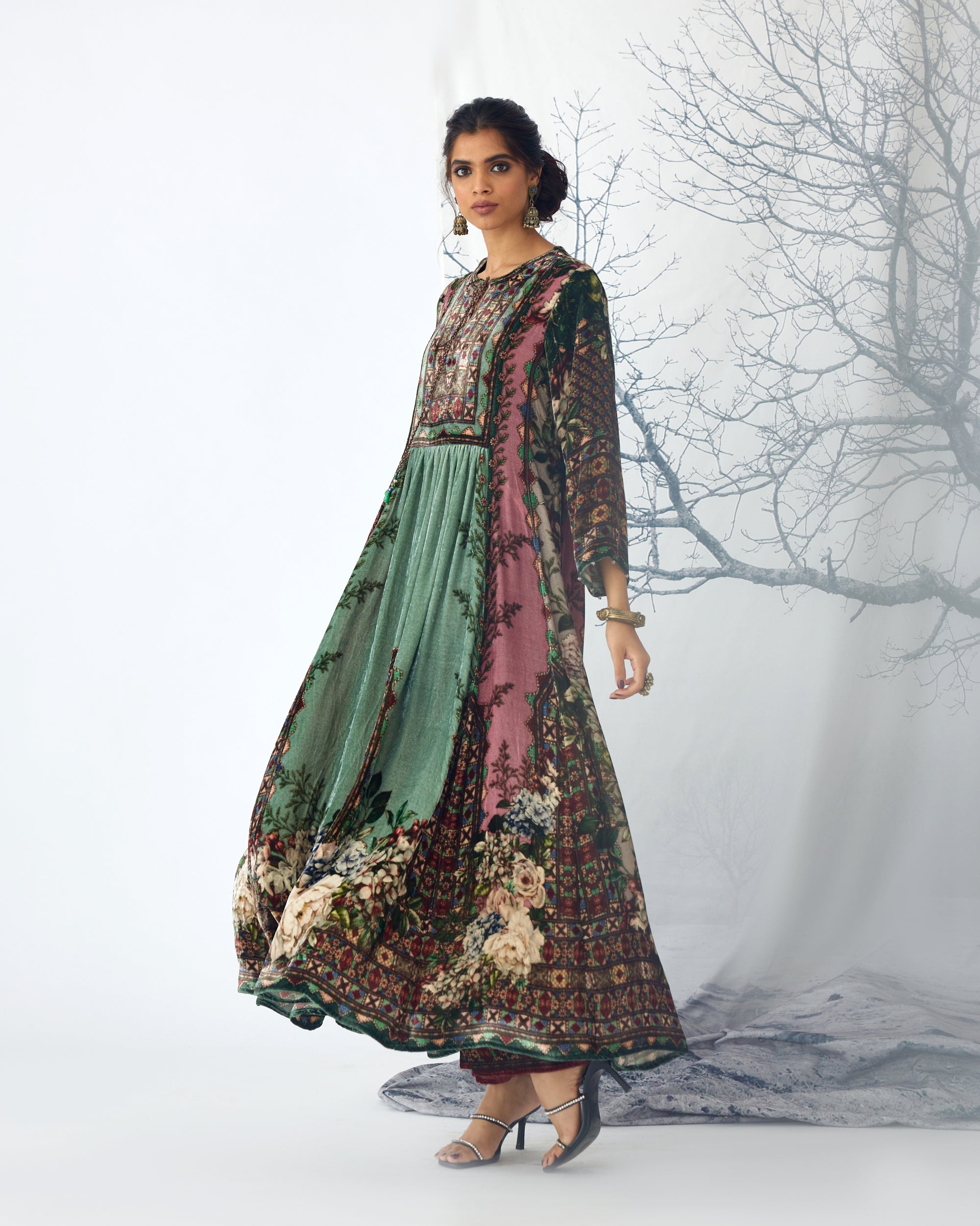 Notting Hill : Anisha - Sage/Dusty Rose