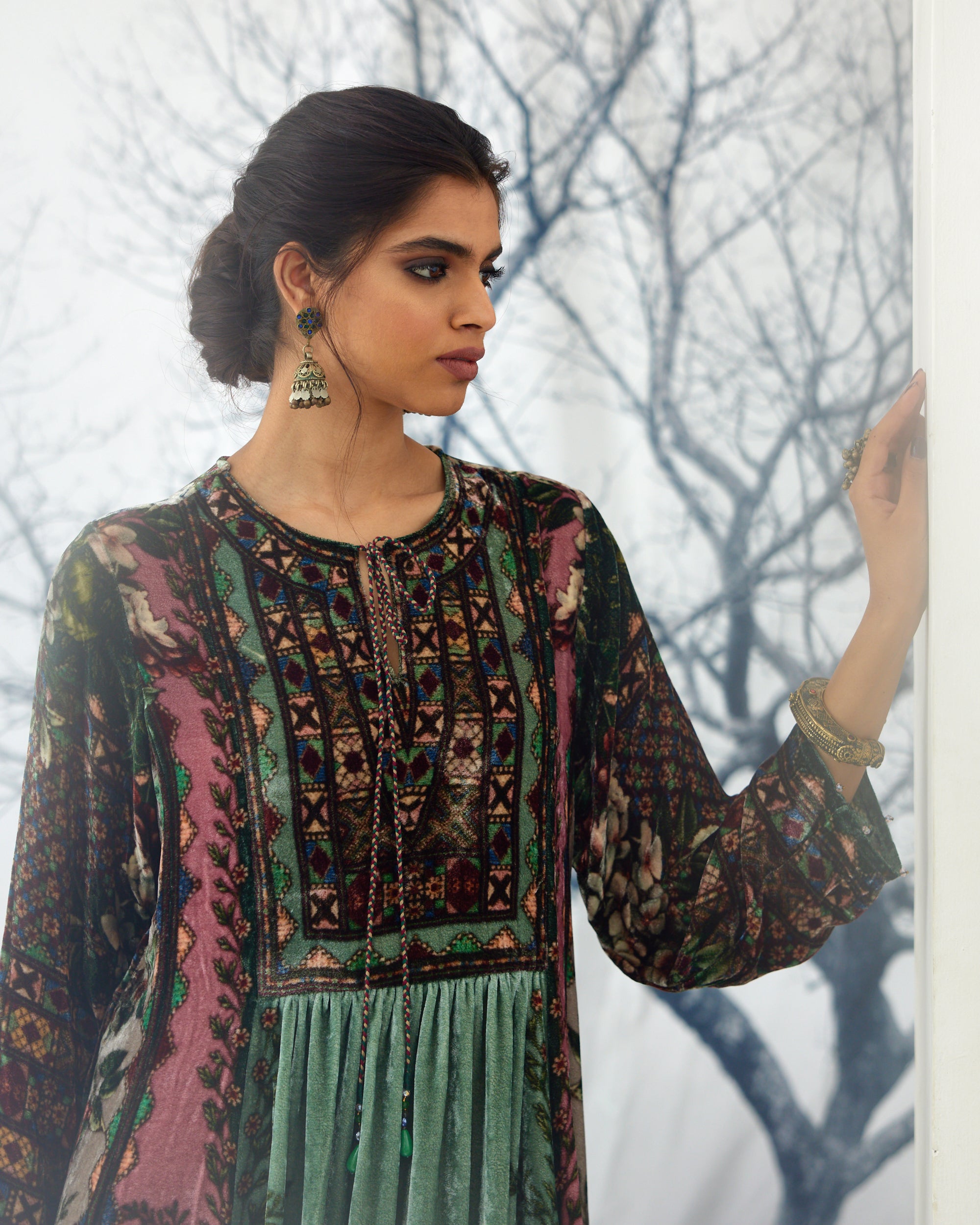 Notting Hill : Anisha - Sage/Dusty Rose