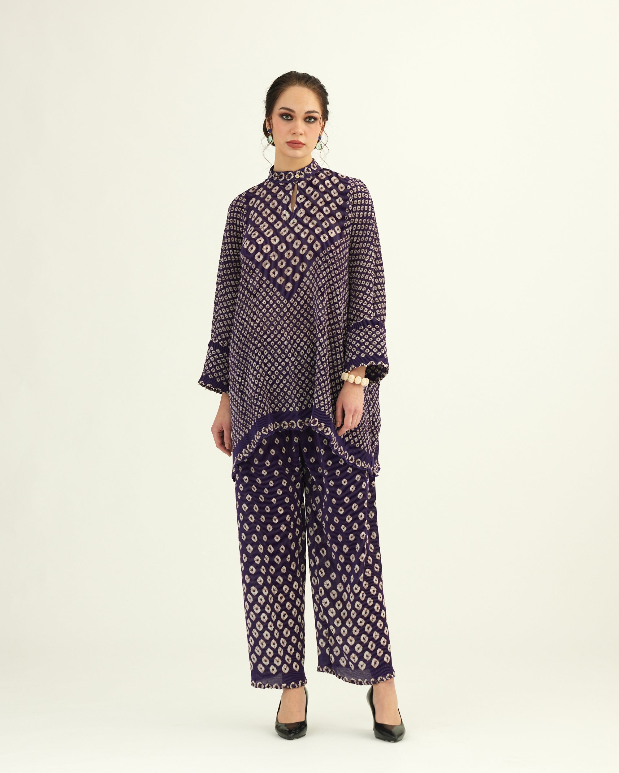 Dibbia Plisse : Chanel Purple (2pc Set)