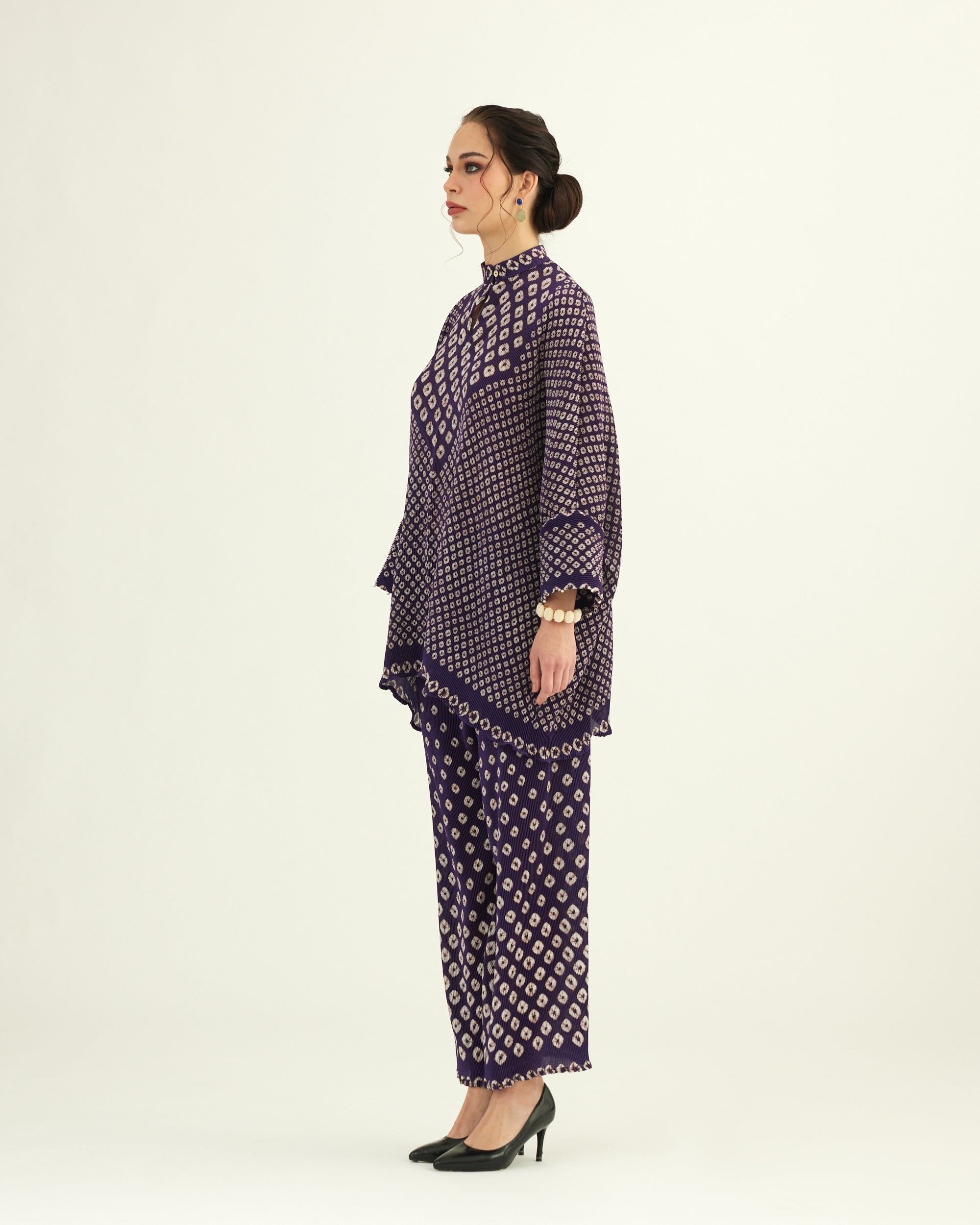 Dibbia Plisse : Chanel Purple (2pc Set)