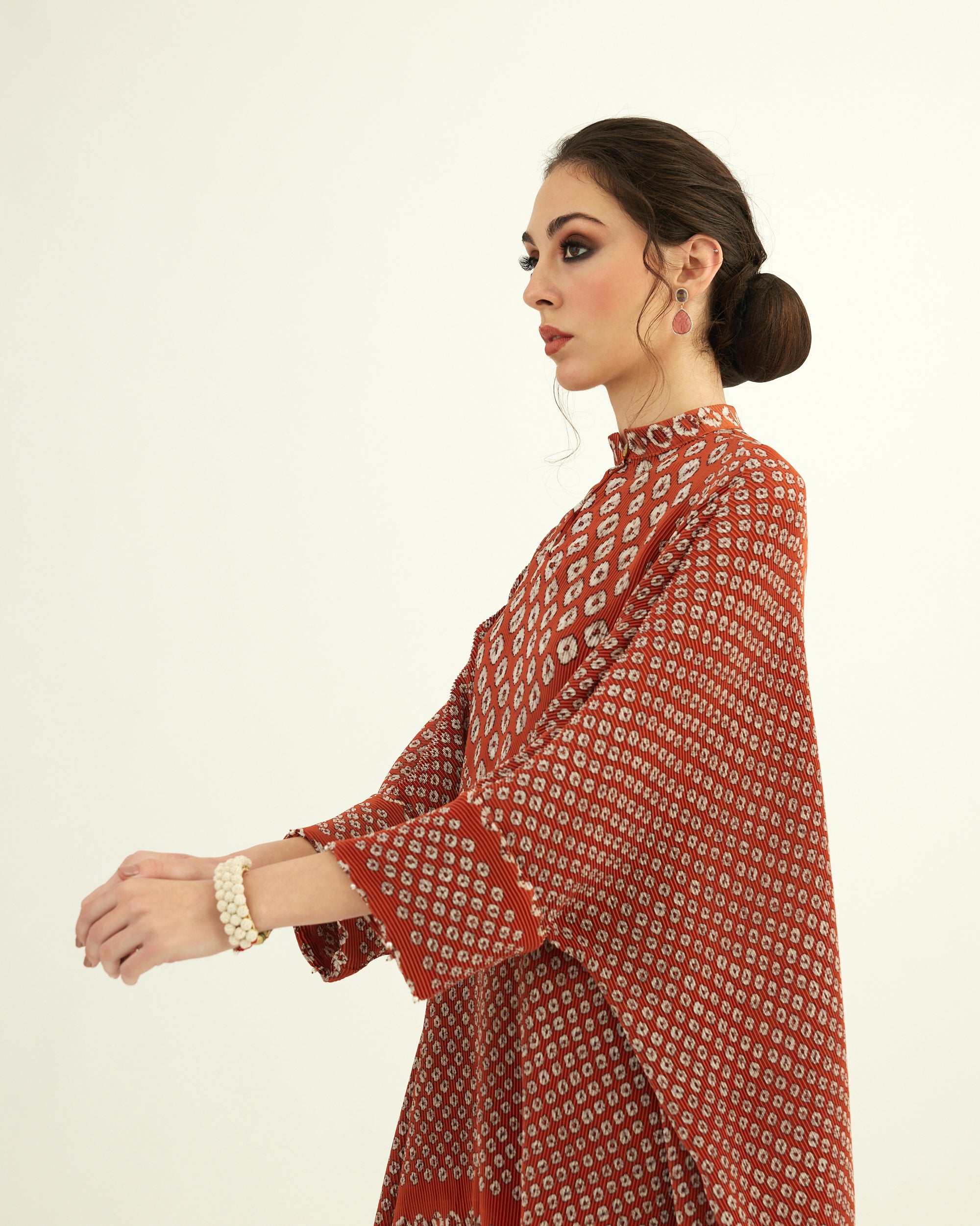 Dibbia Plisse : Chanel Rust (2pc Set)