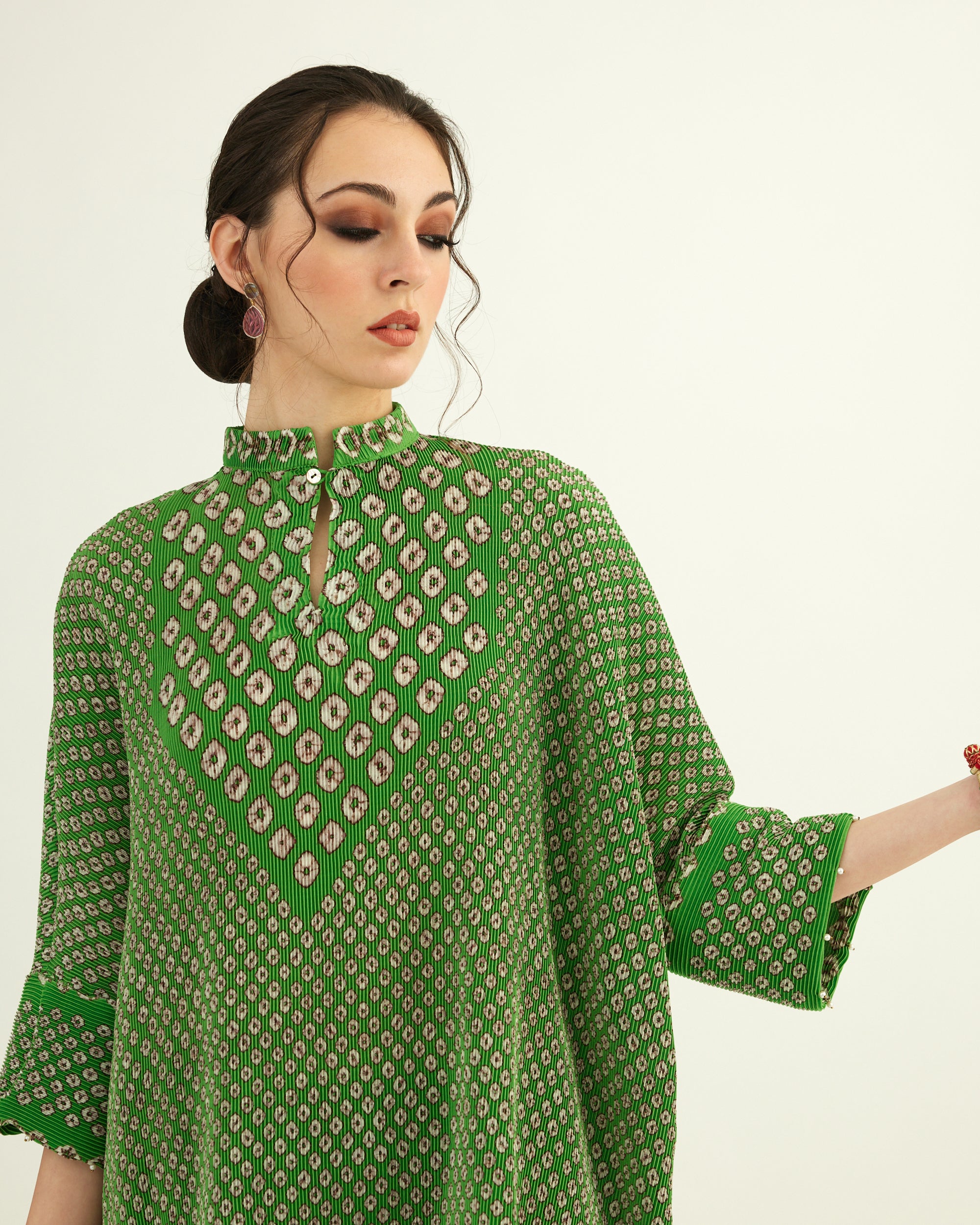Dibbia Plisse : Chanel Lime (2pc Set)