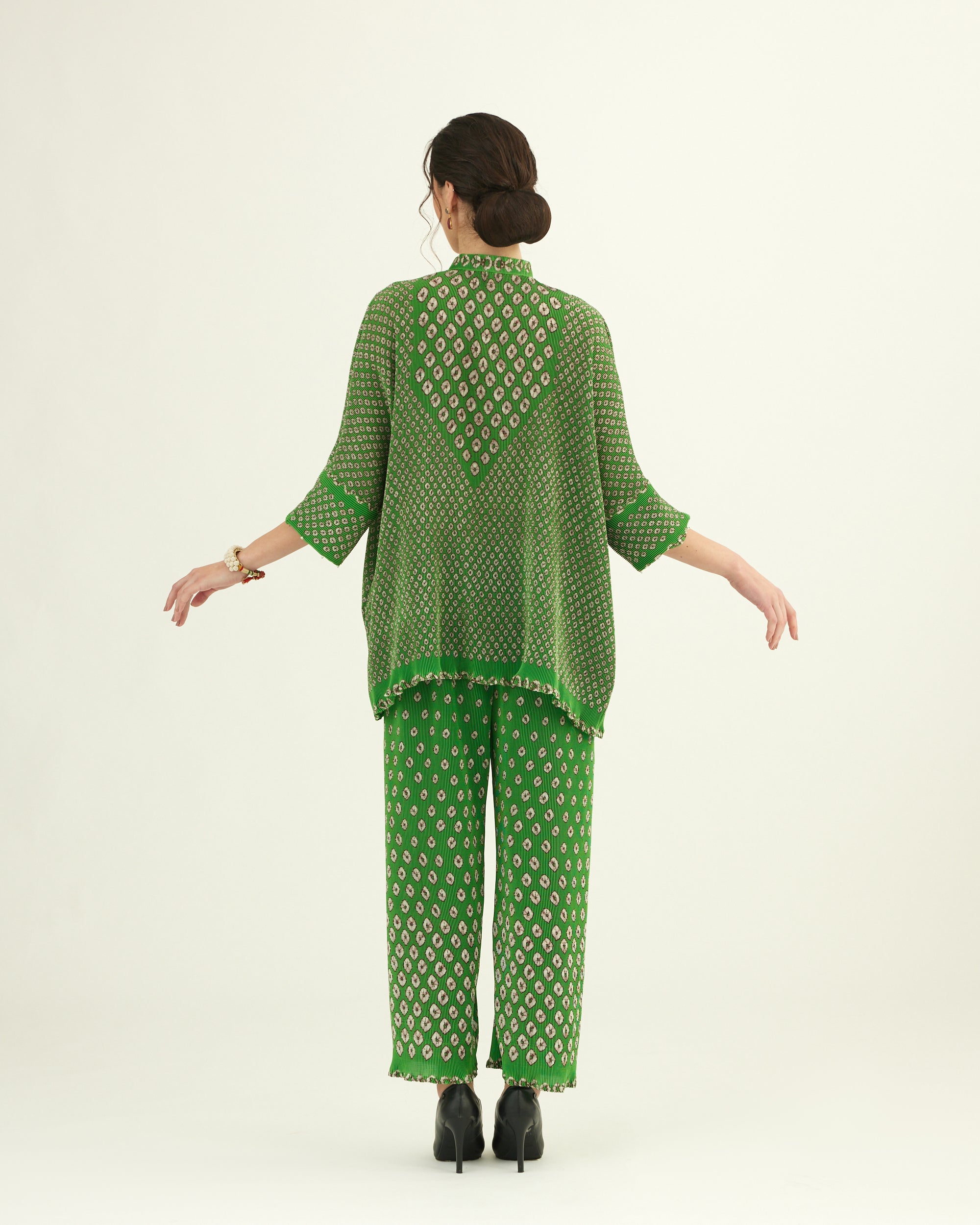 Dibbia Plisse : Chanel Lime (2pc Set)