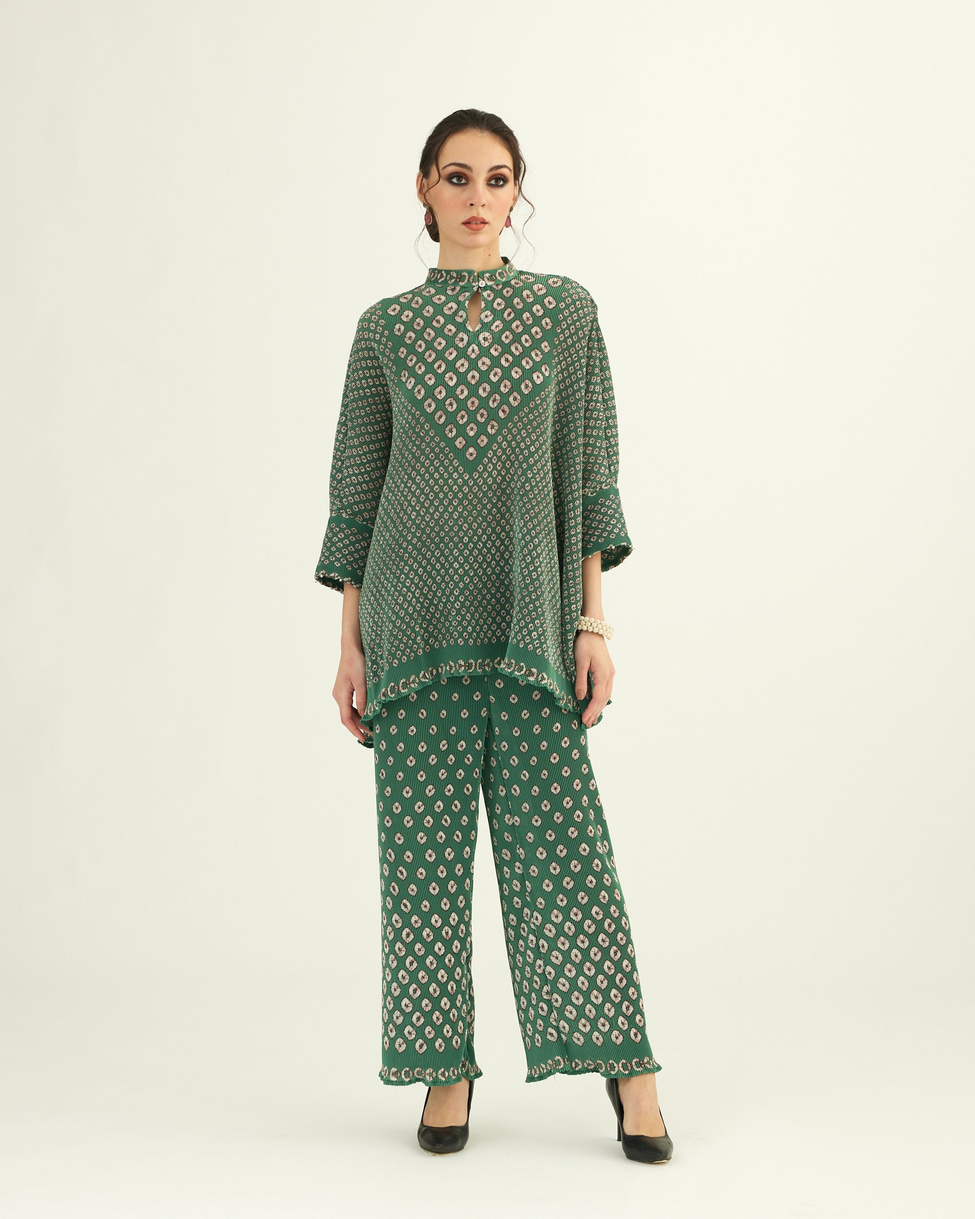 Dibbia Plisse : Chanel Jade (2pc Set)
