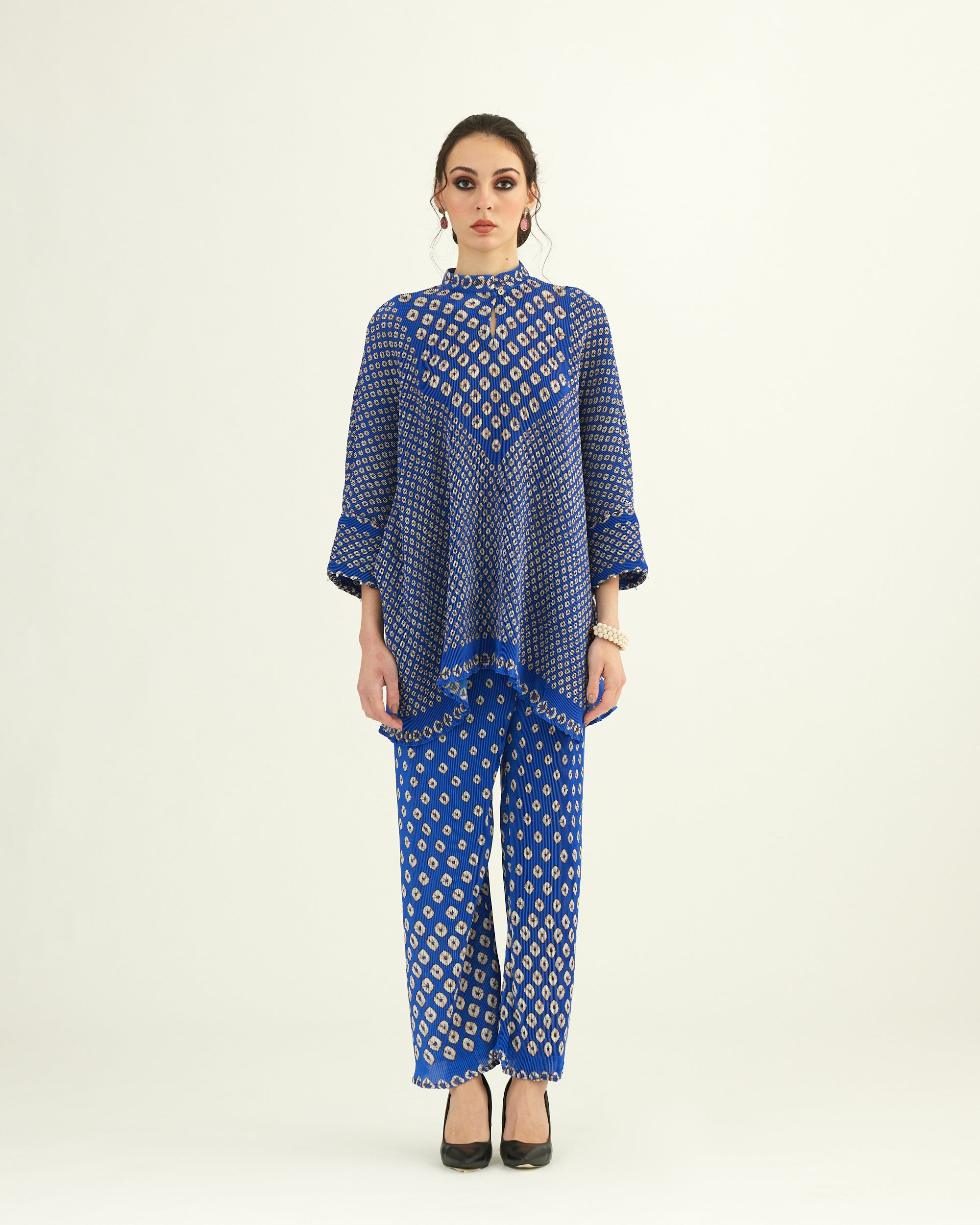 Dibbia Plisse : Chanel Cobalt (2pc Set)