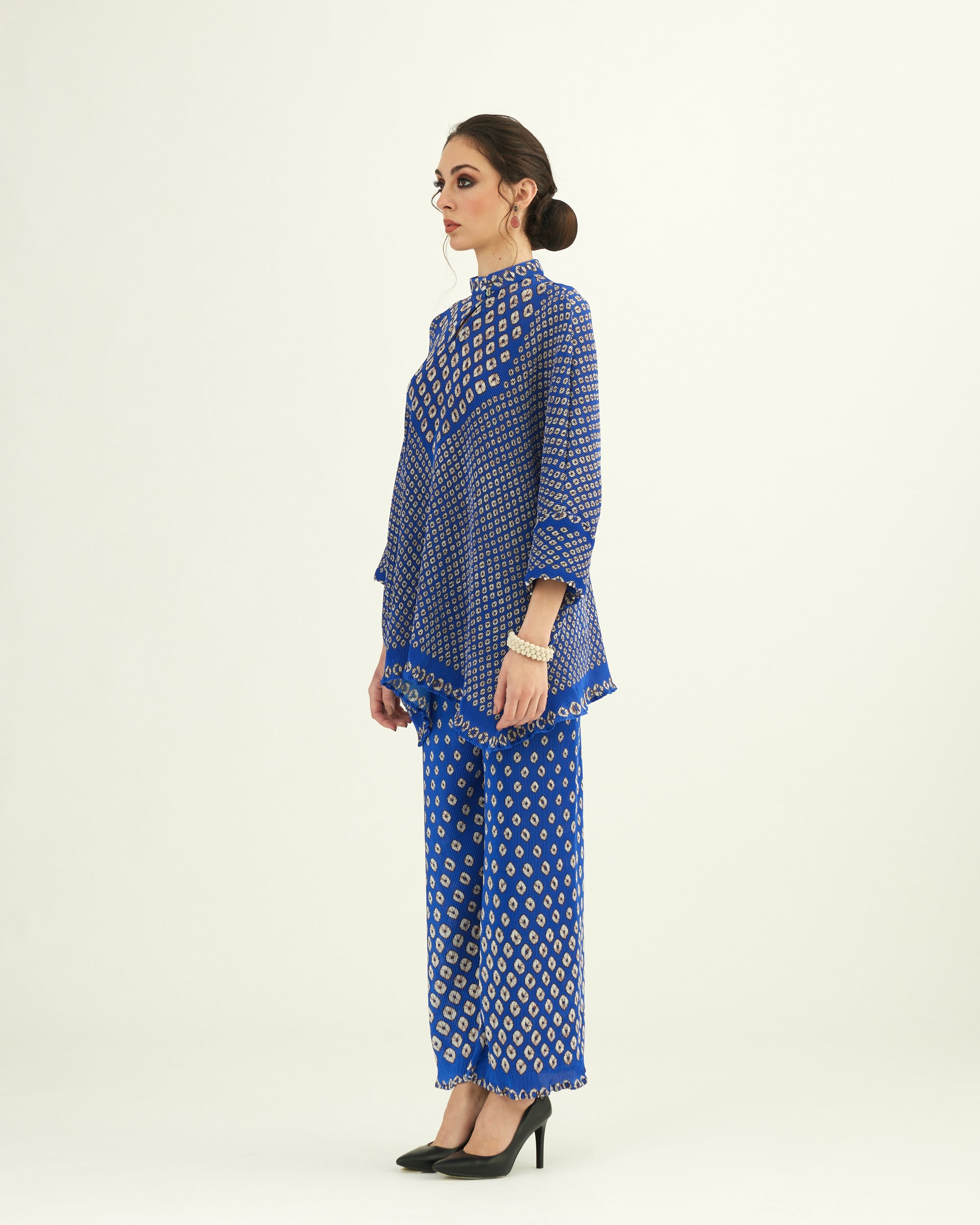 Dibbia Plisse : Chanel Cobalt (2pc Set)
