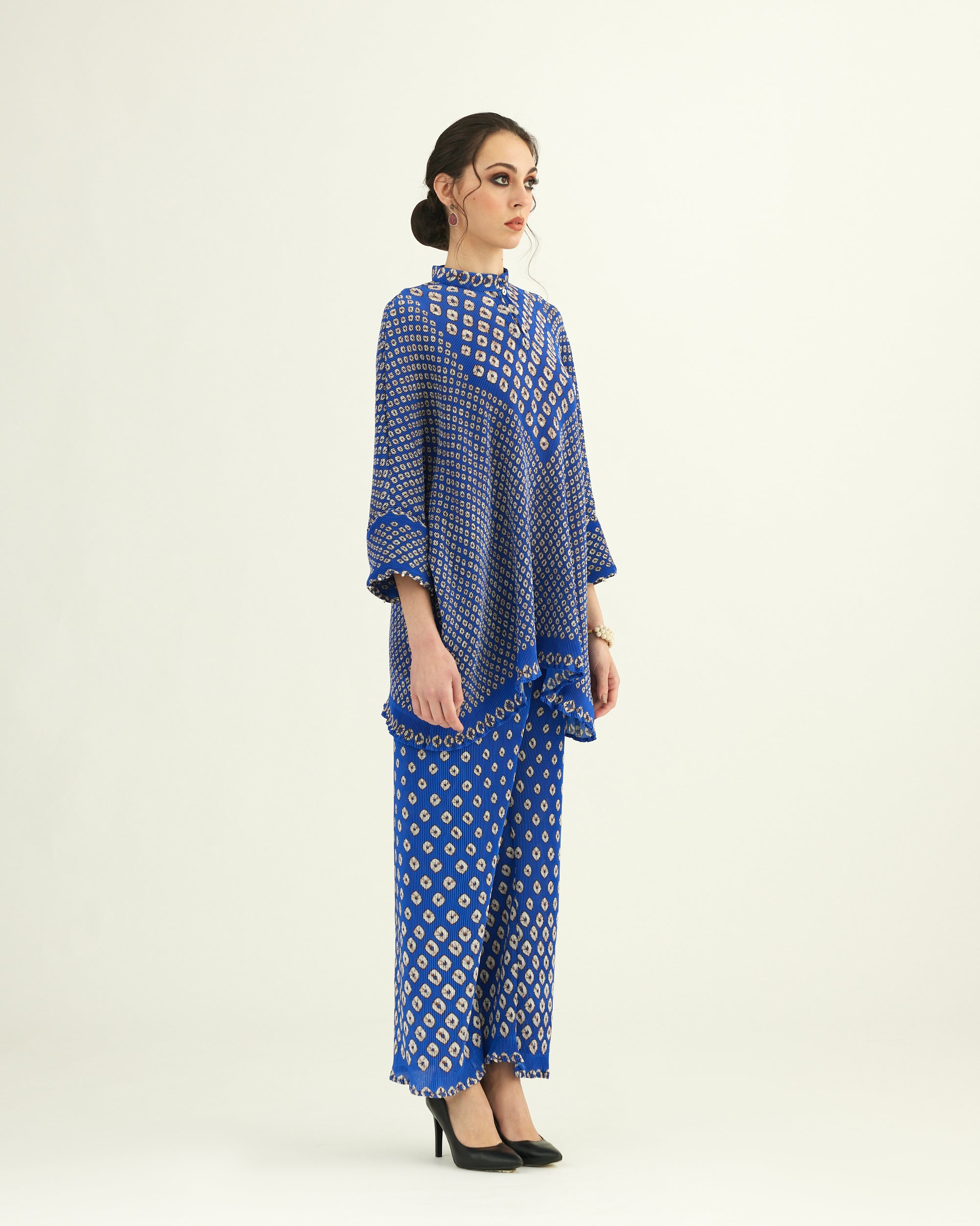 Dibbia Plisse : Chanel Cobalt (2pc Set)