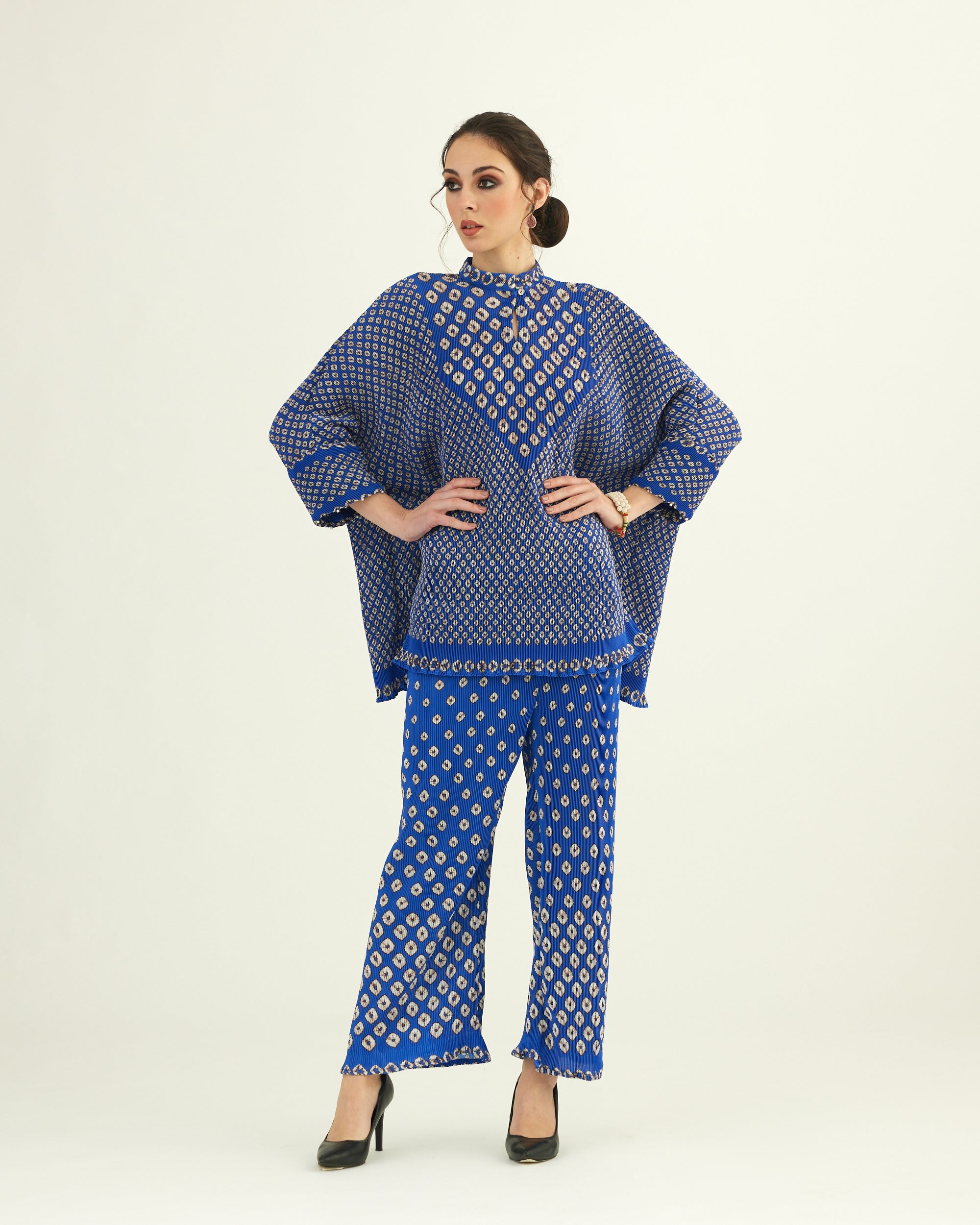 Dibbia Plisse : Chanel Cobalt (2pc Set)