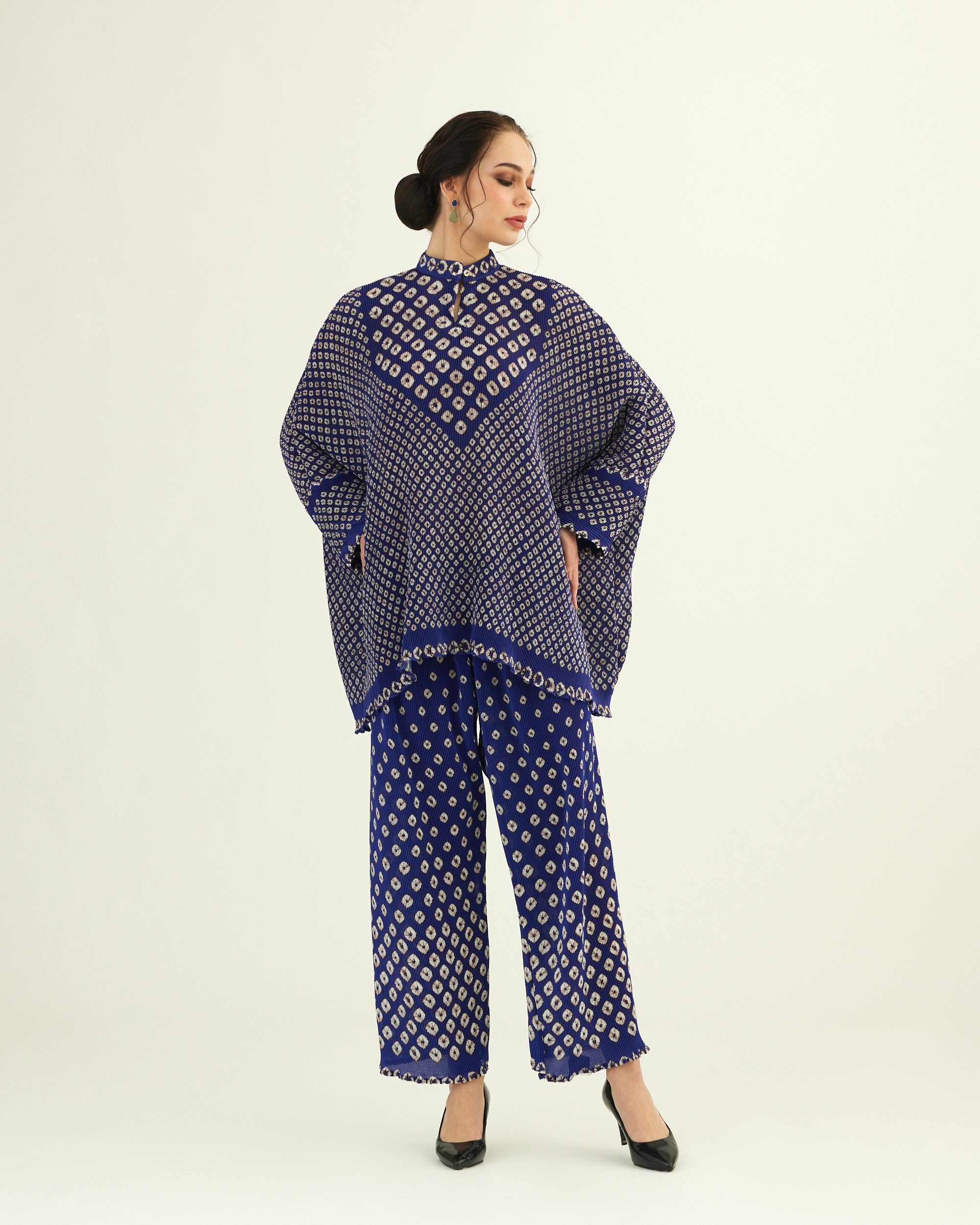 Dibbia Plisse : Chanel Navy (2pc Set)