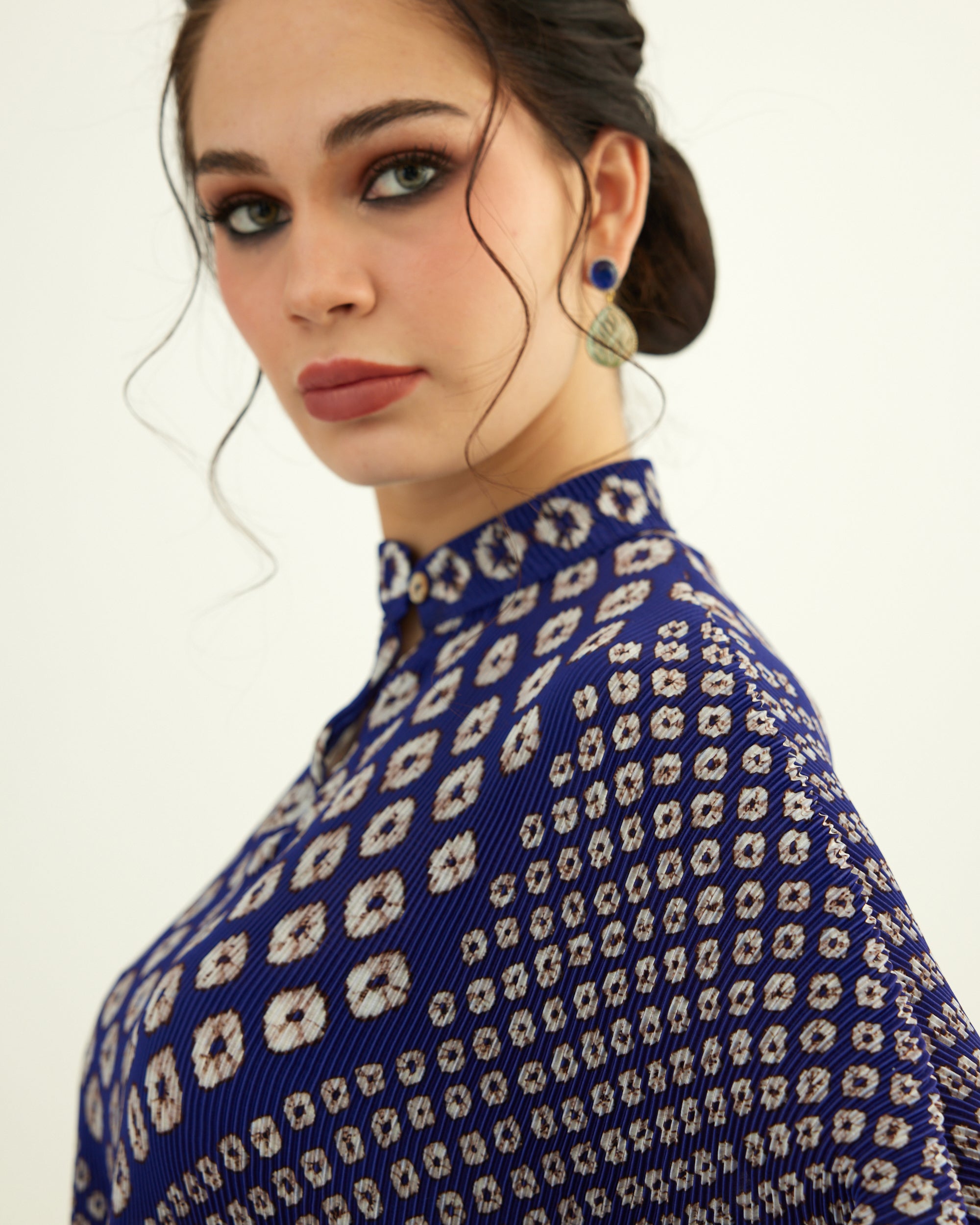 Dibbia Plisse : Chanel Navy (2pc Set)