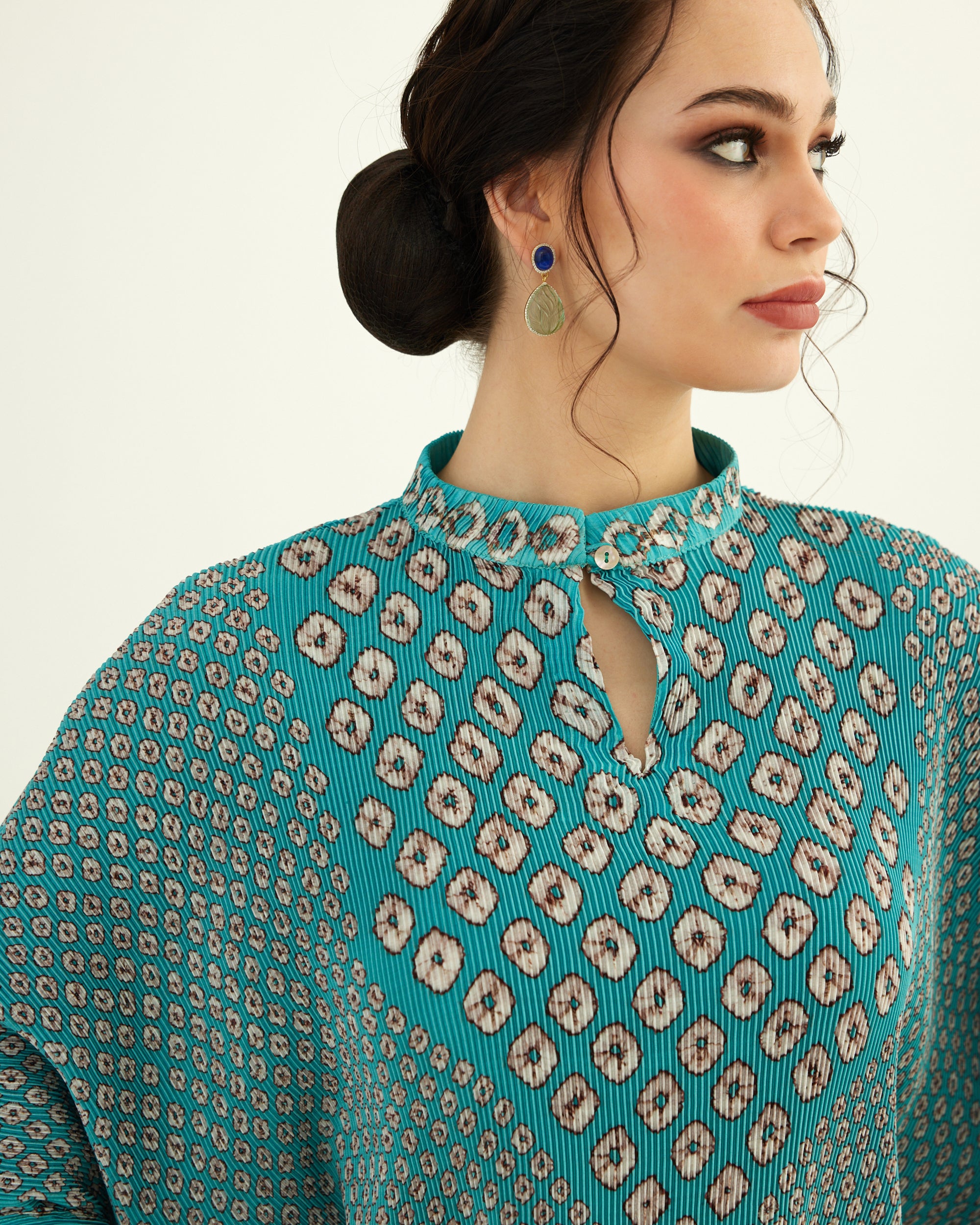 Dibbia Plisse : Chanel Turquoise (2pc Set)