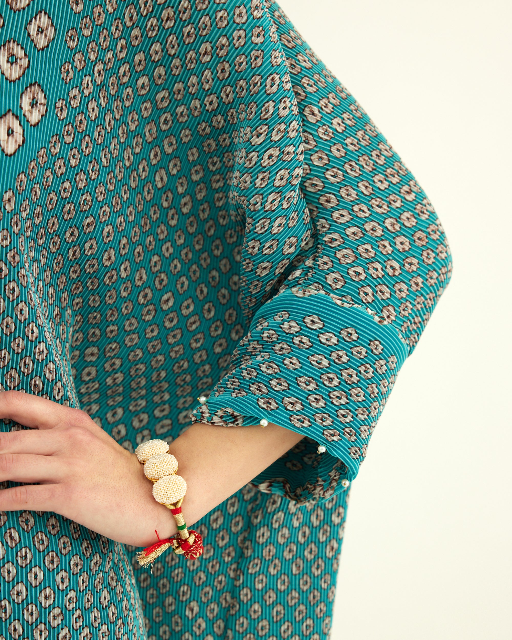 Dibbia Plisse : Chanel Turquoise (2pc Set)
