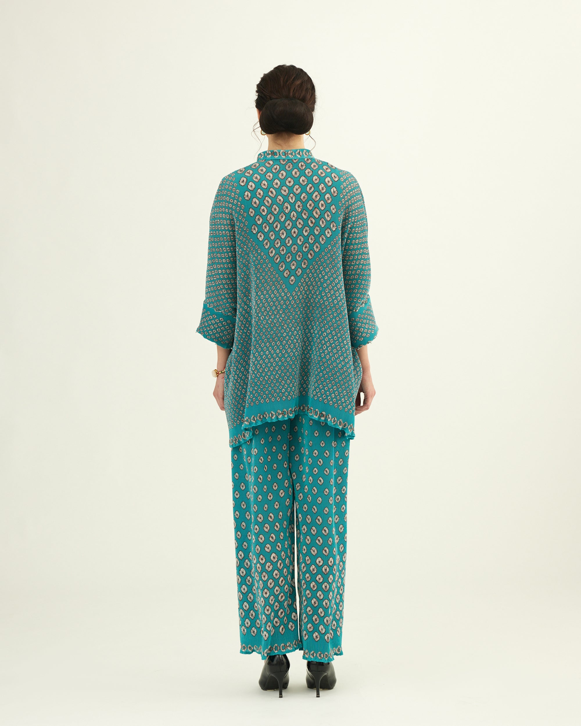 Dibbia Plisse : Chanel Turquoise (2pc Set)