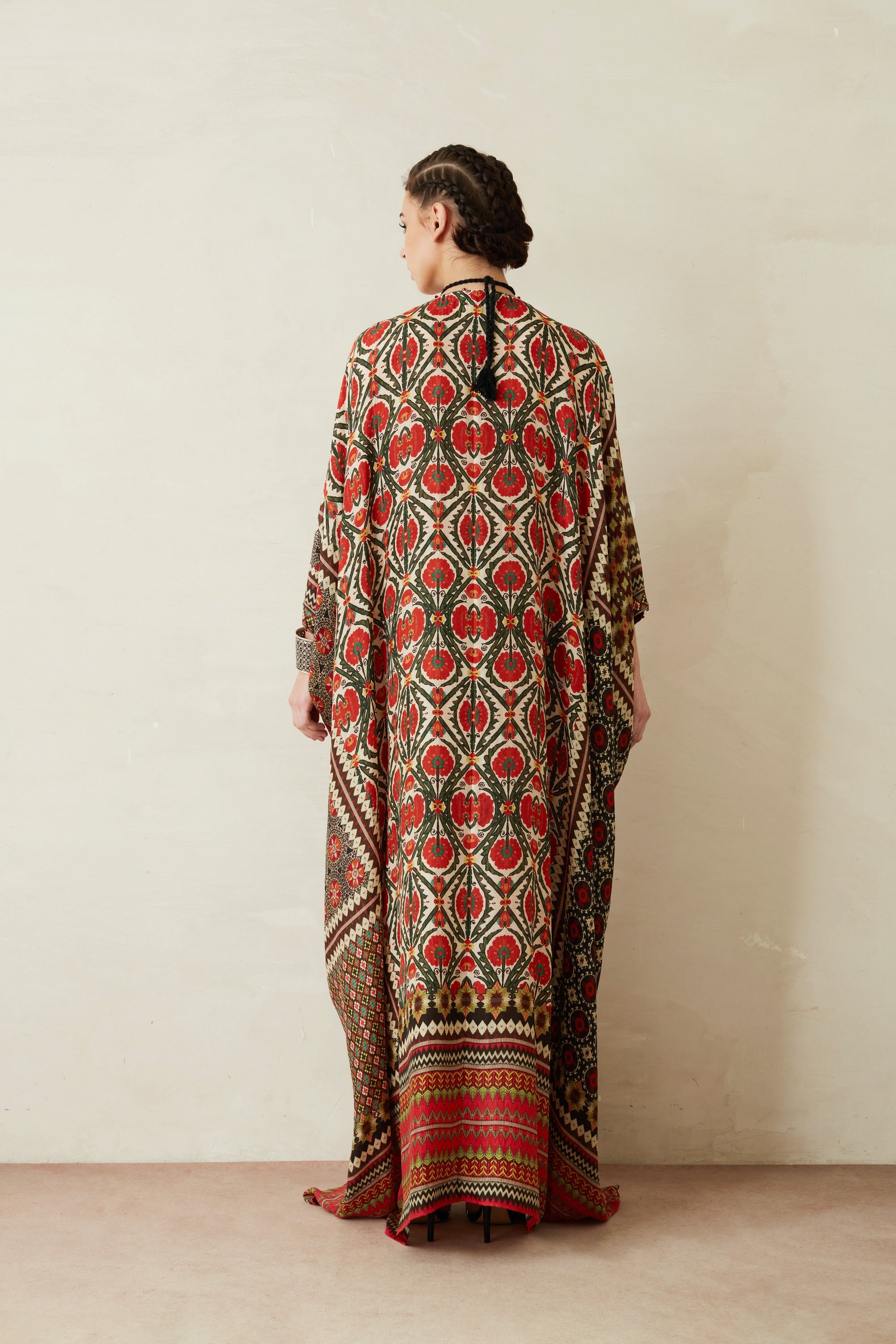 Bagru : Imama - Beige/Maroon