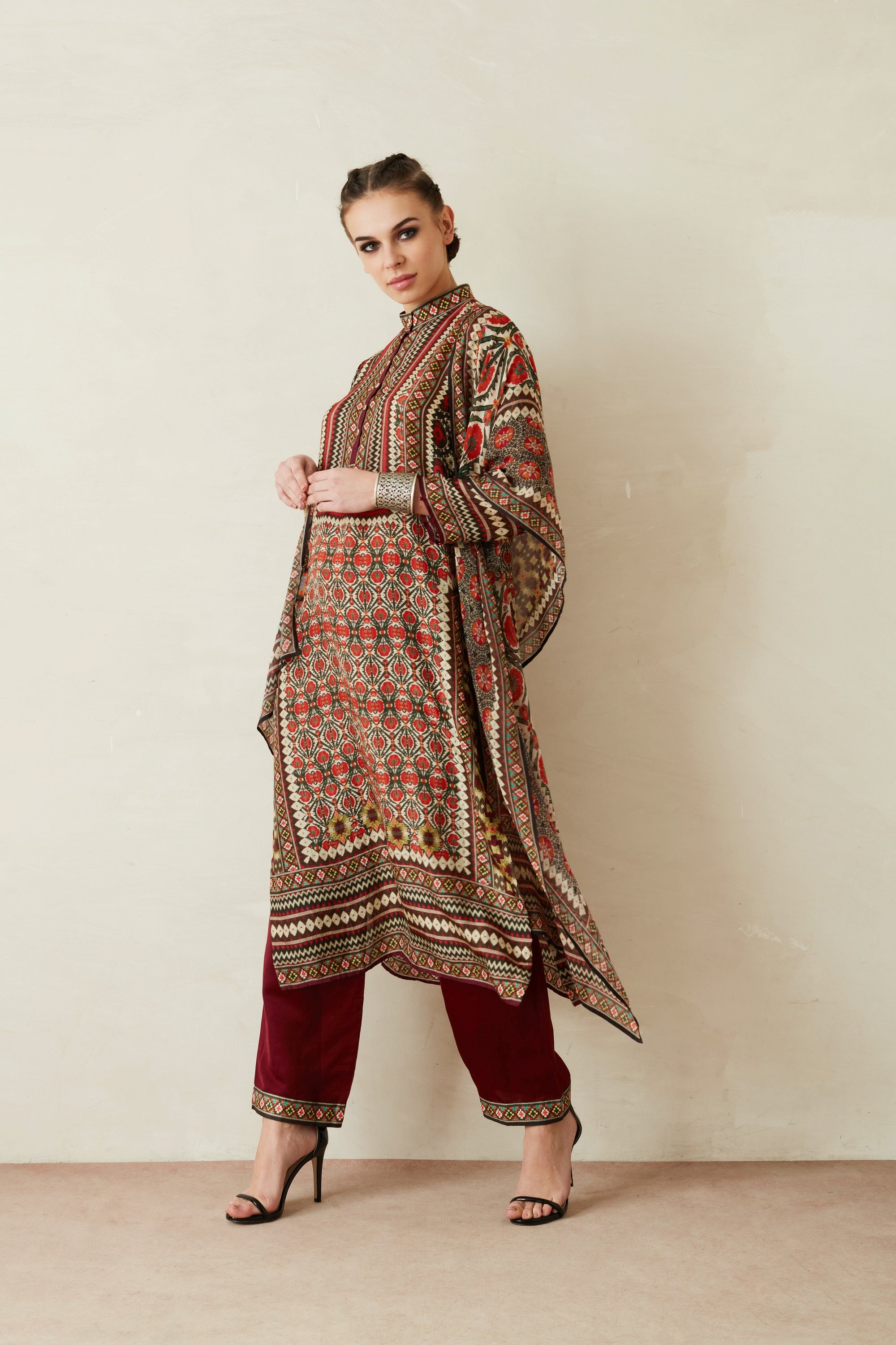 Bagru : Champa - Maroon