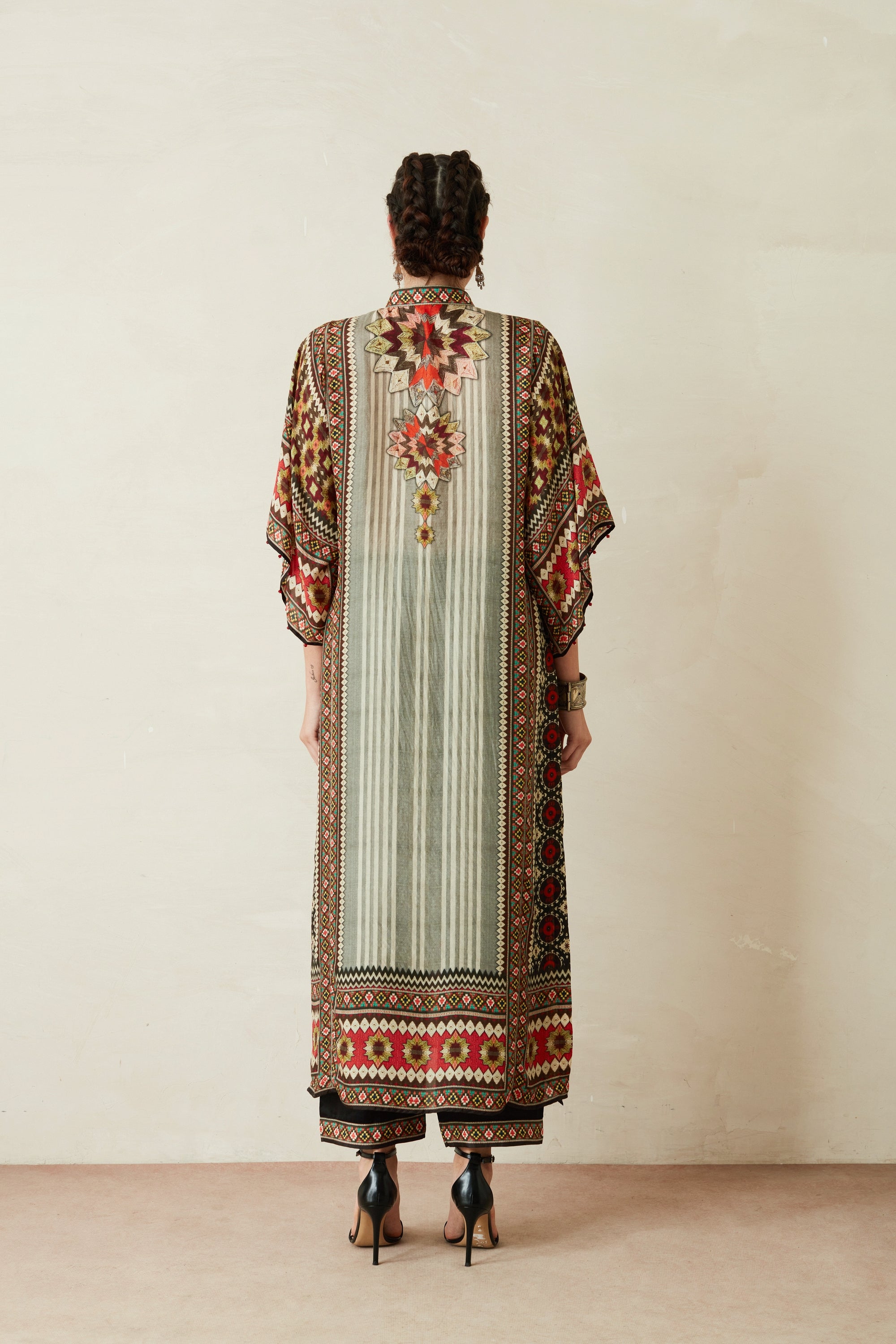 Bagru : Gayatri - Ivory/Slate