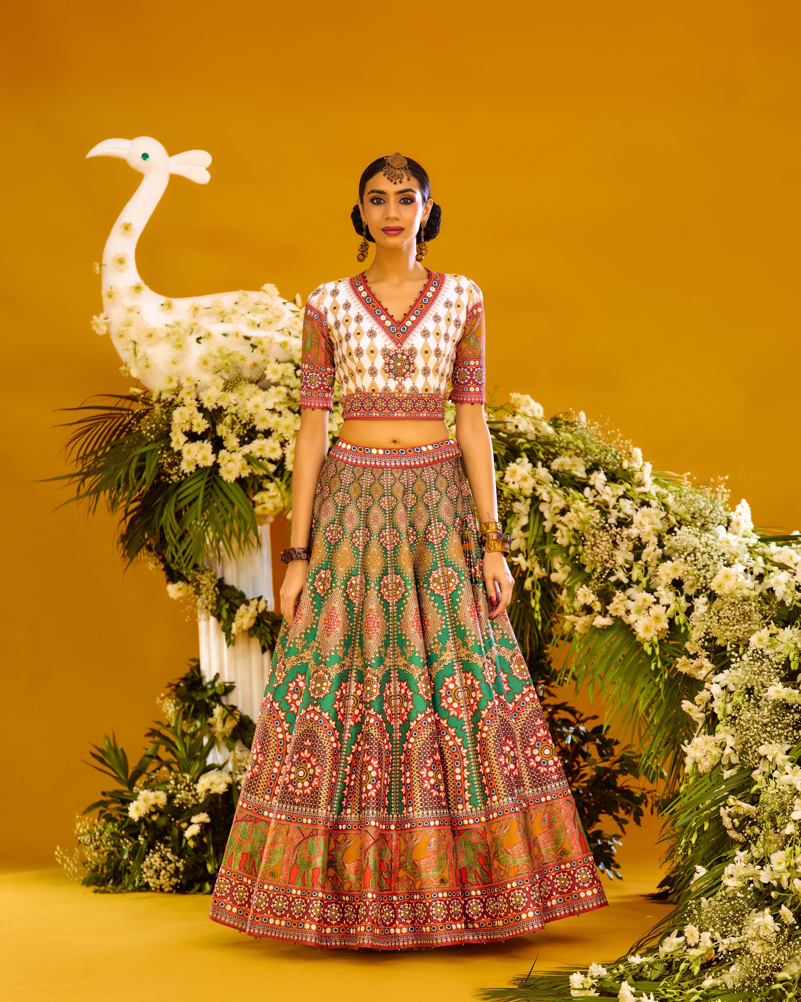 Baati : Leela - Multi/Green