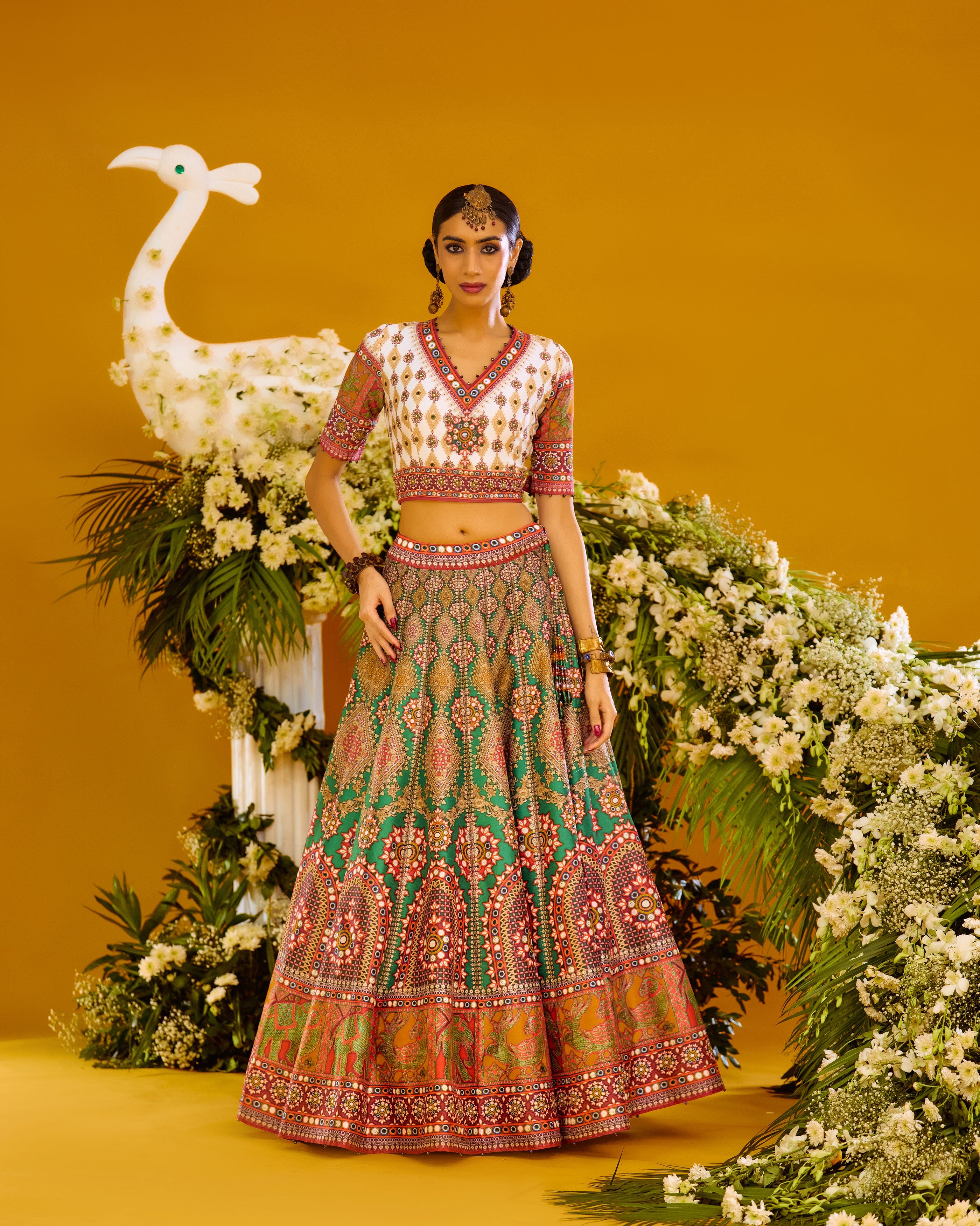 Baati : Leela - Multi/Green