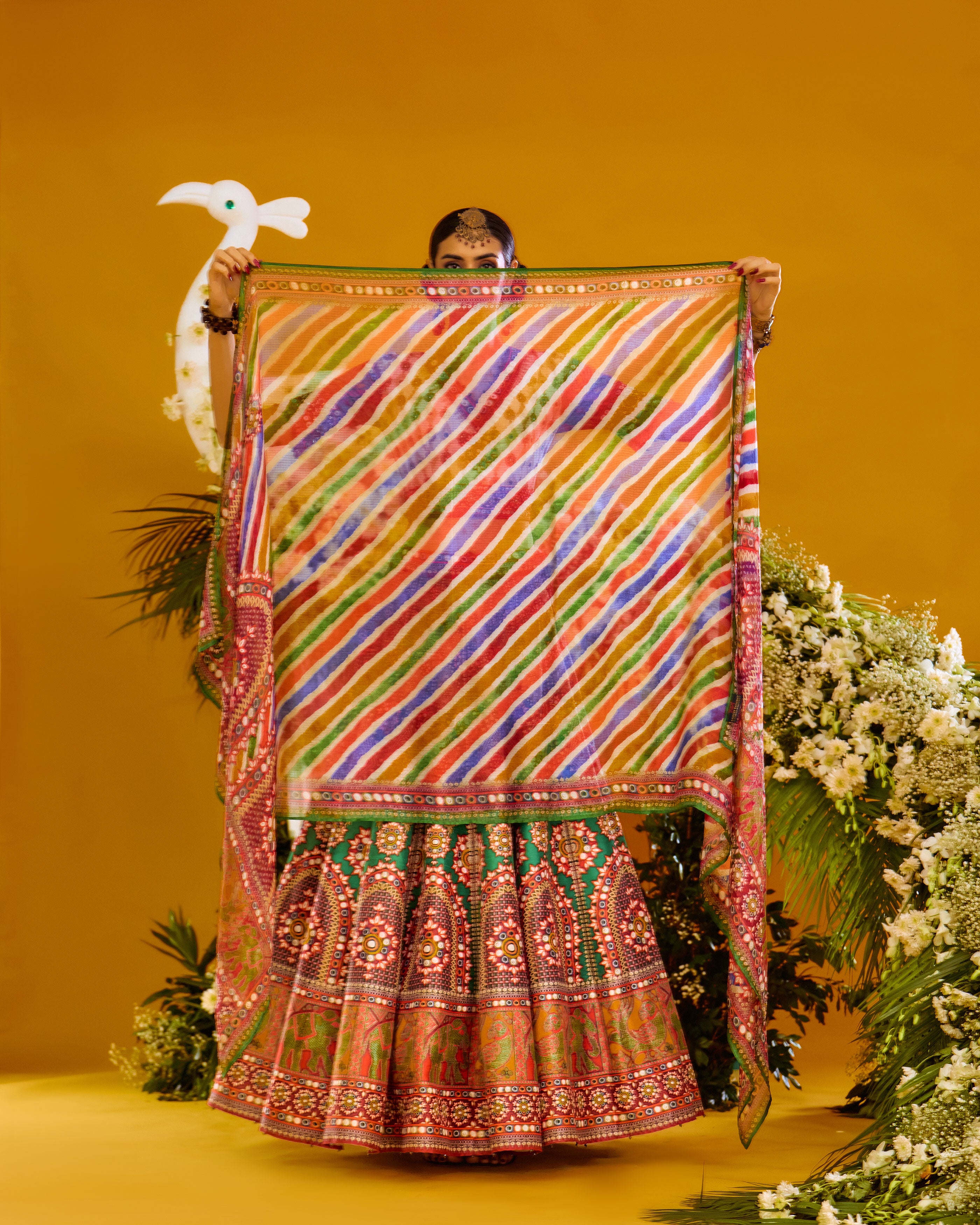 Baati : Leela - Multi/Green