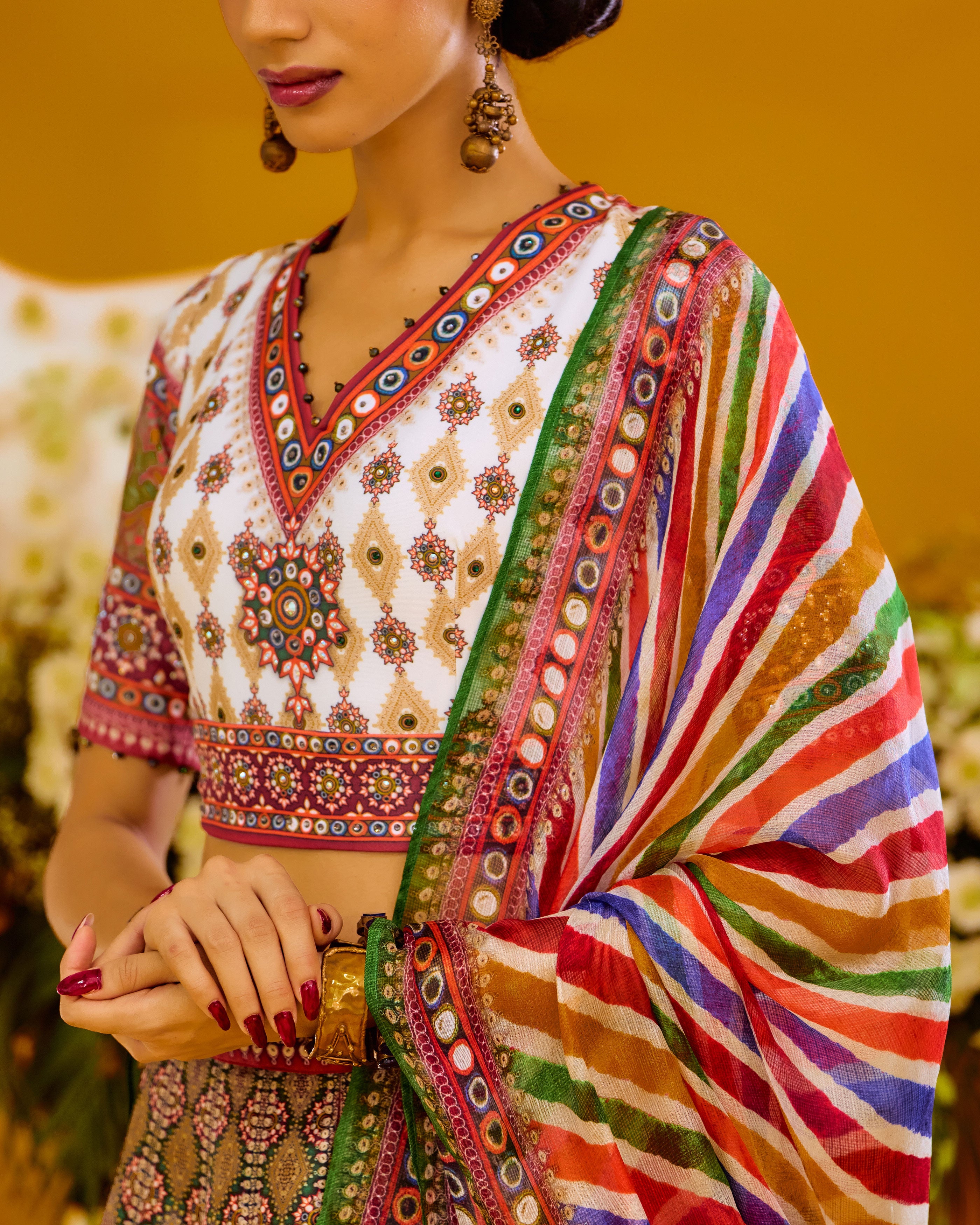 Baati : Leela - Multi/Green