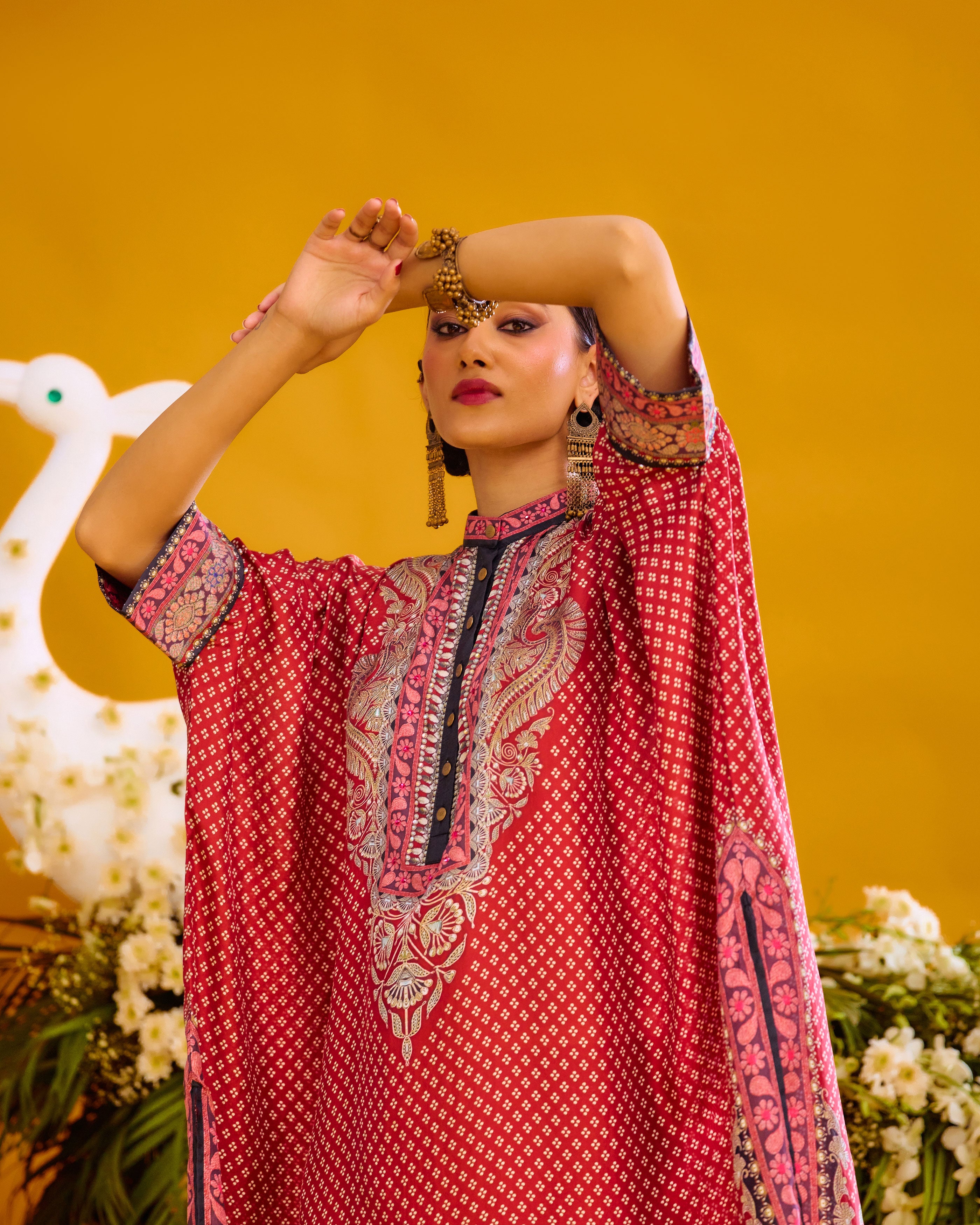 Baati : Chantelle 42" - Brick Red