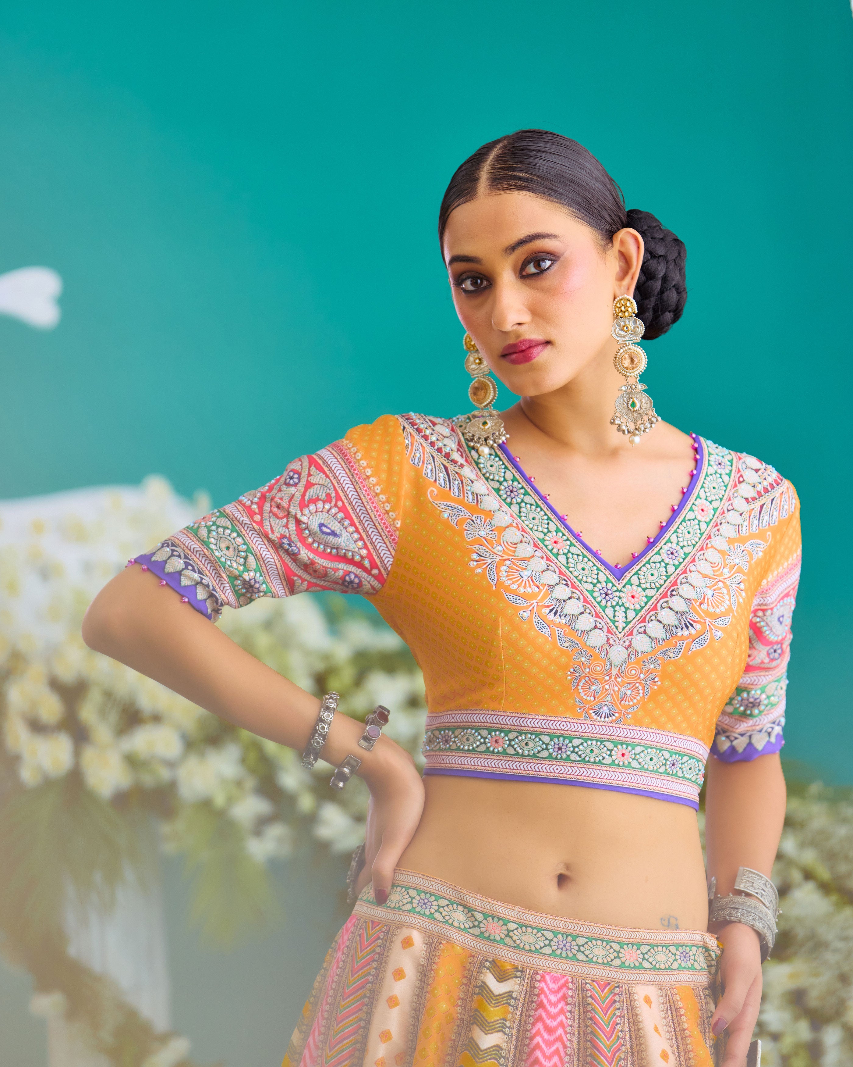 Baati : Leela - Multi/Marygold