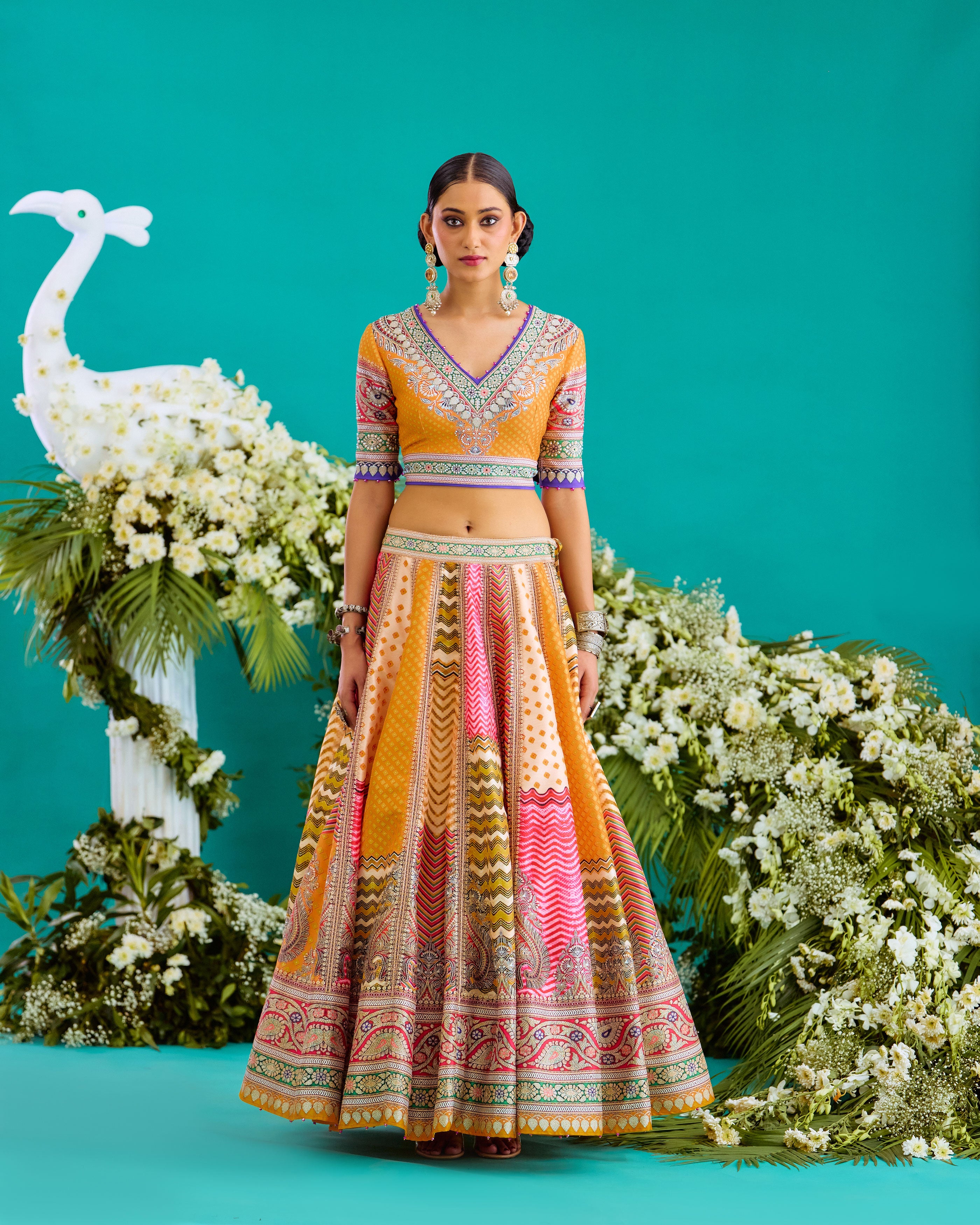 Baati : Leela - Multi/Marygold