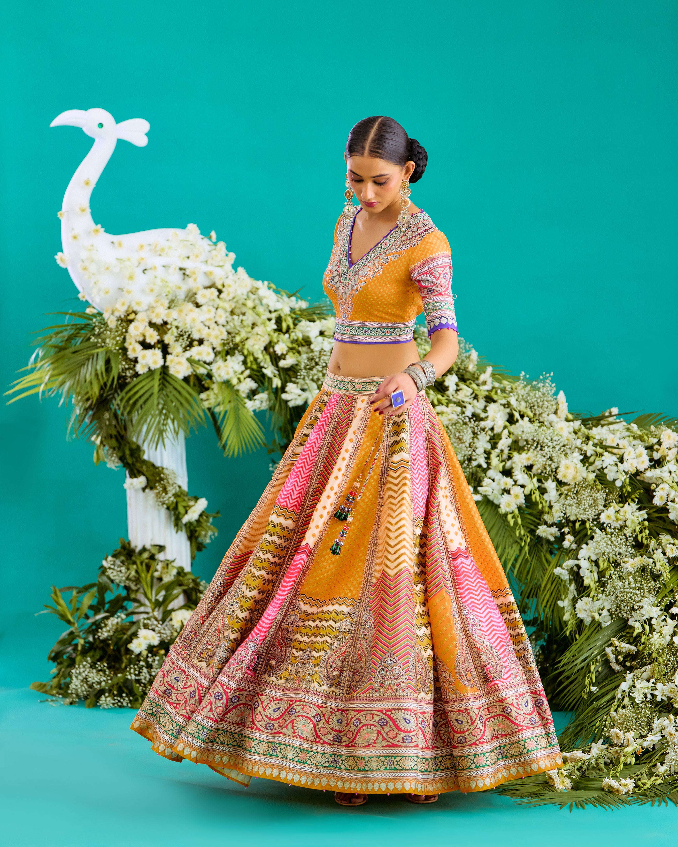 Baati : Leela - Multi/Marygold