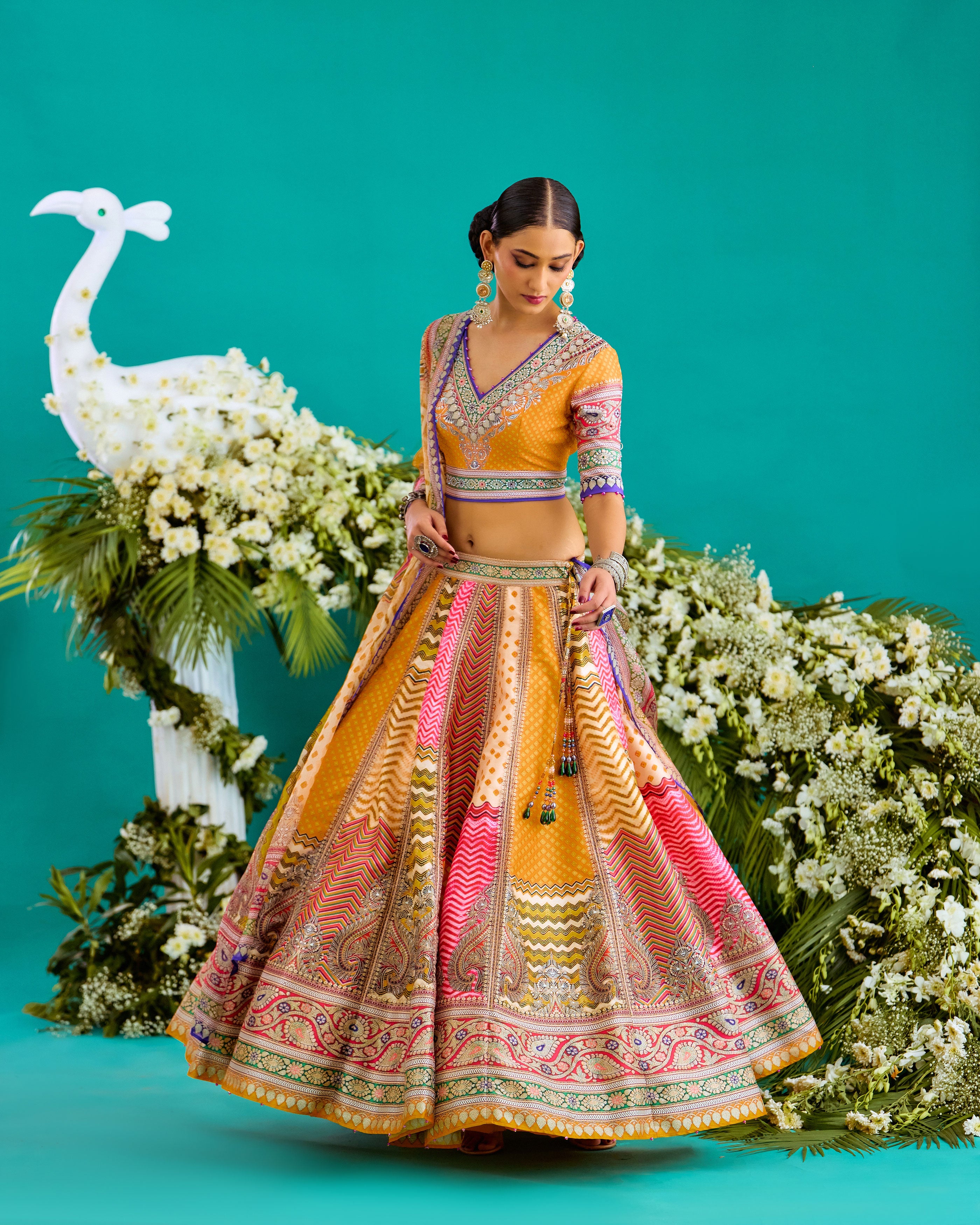 Baati : Leela - Multi/Marygold