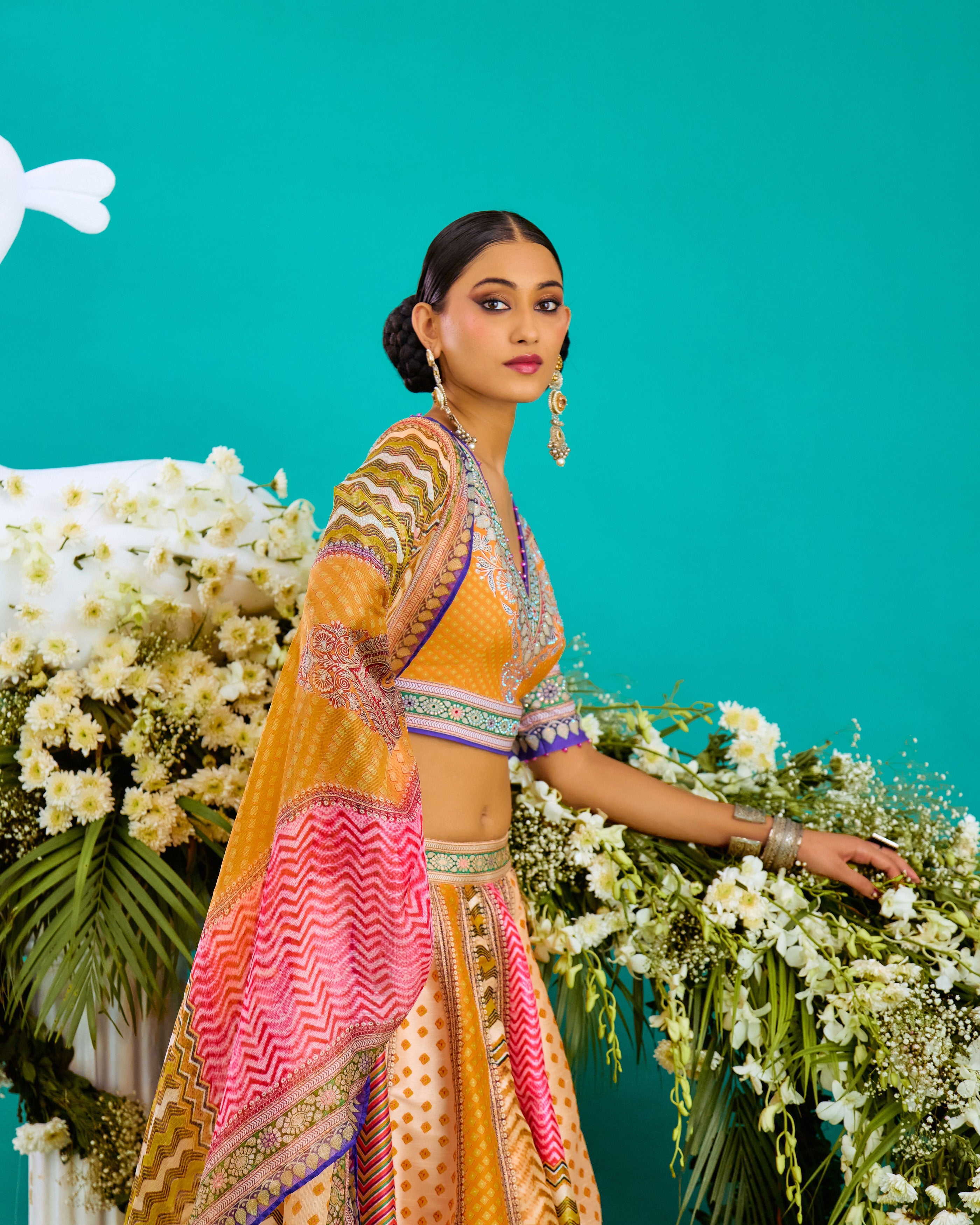 Baati : Leela - Multi/Marygold