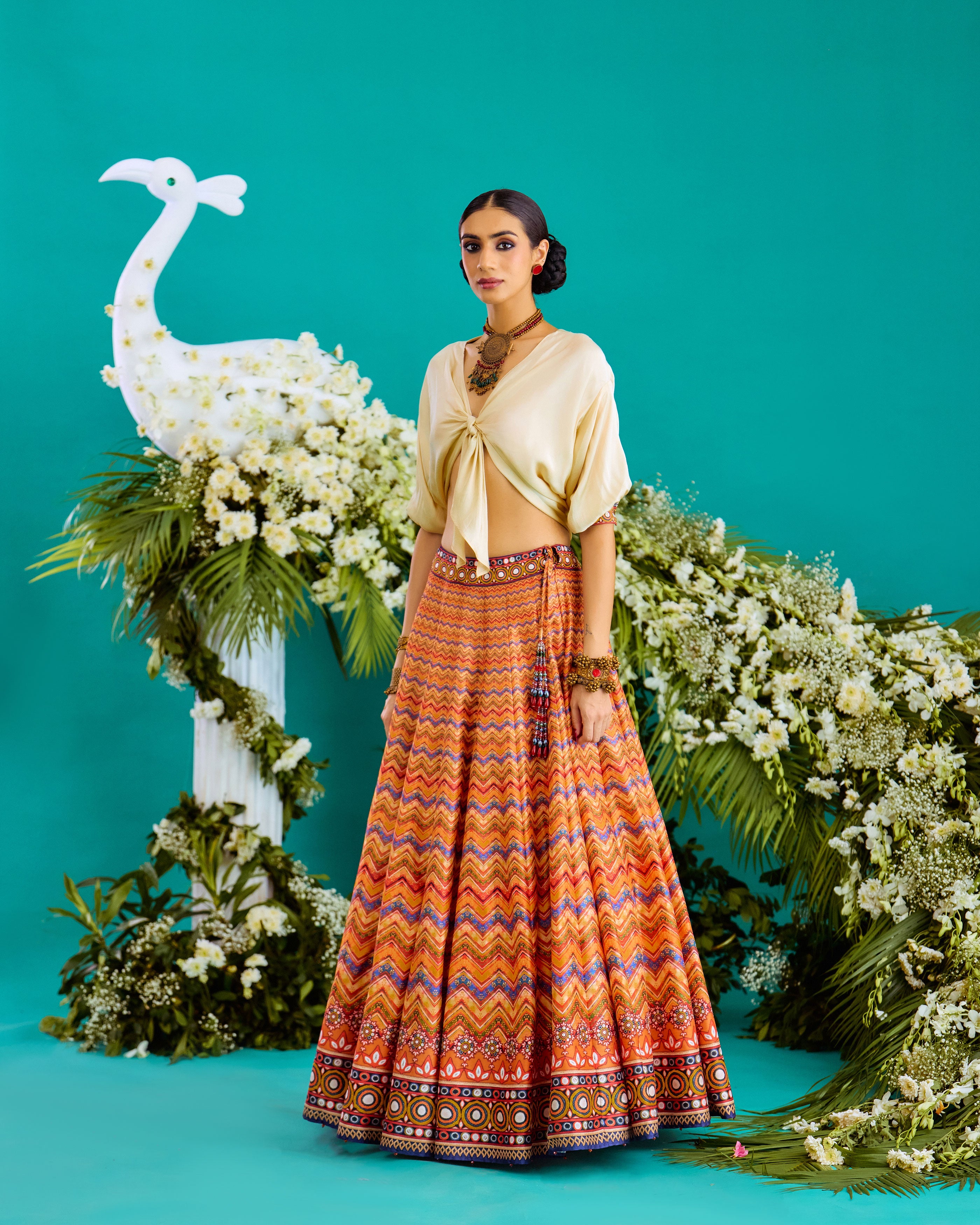 Baati : Rubali/Leela - Ivory/Chevron