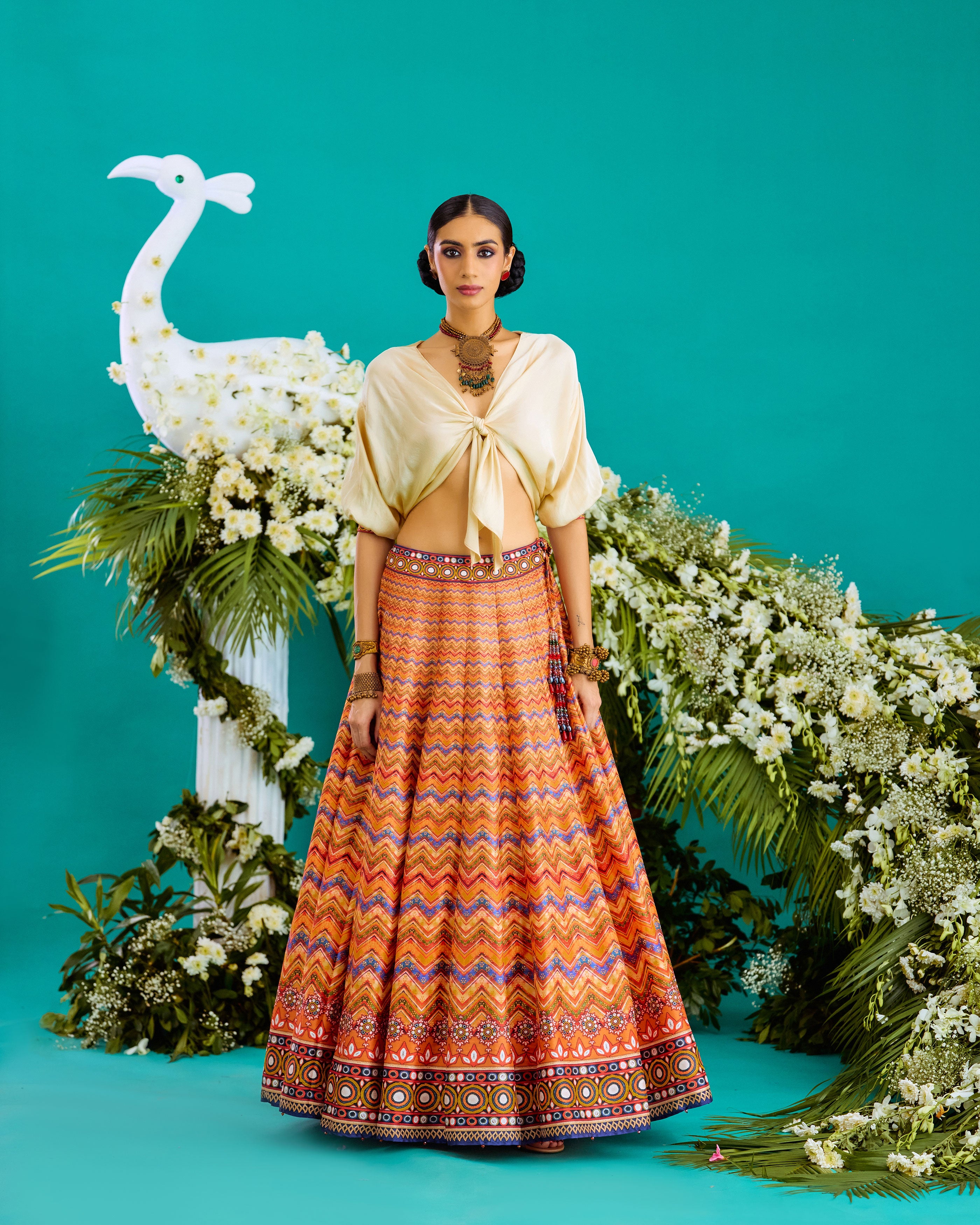 Baati : Rubali/Leela - Ivory/Chevron