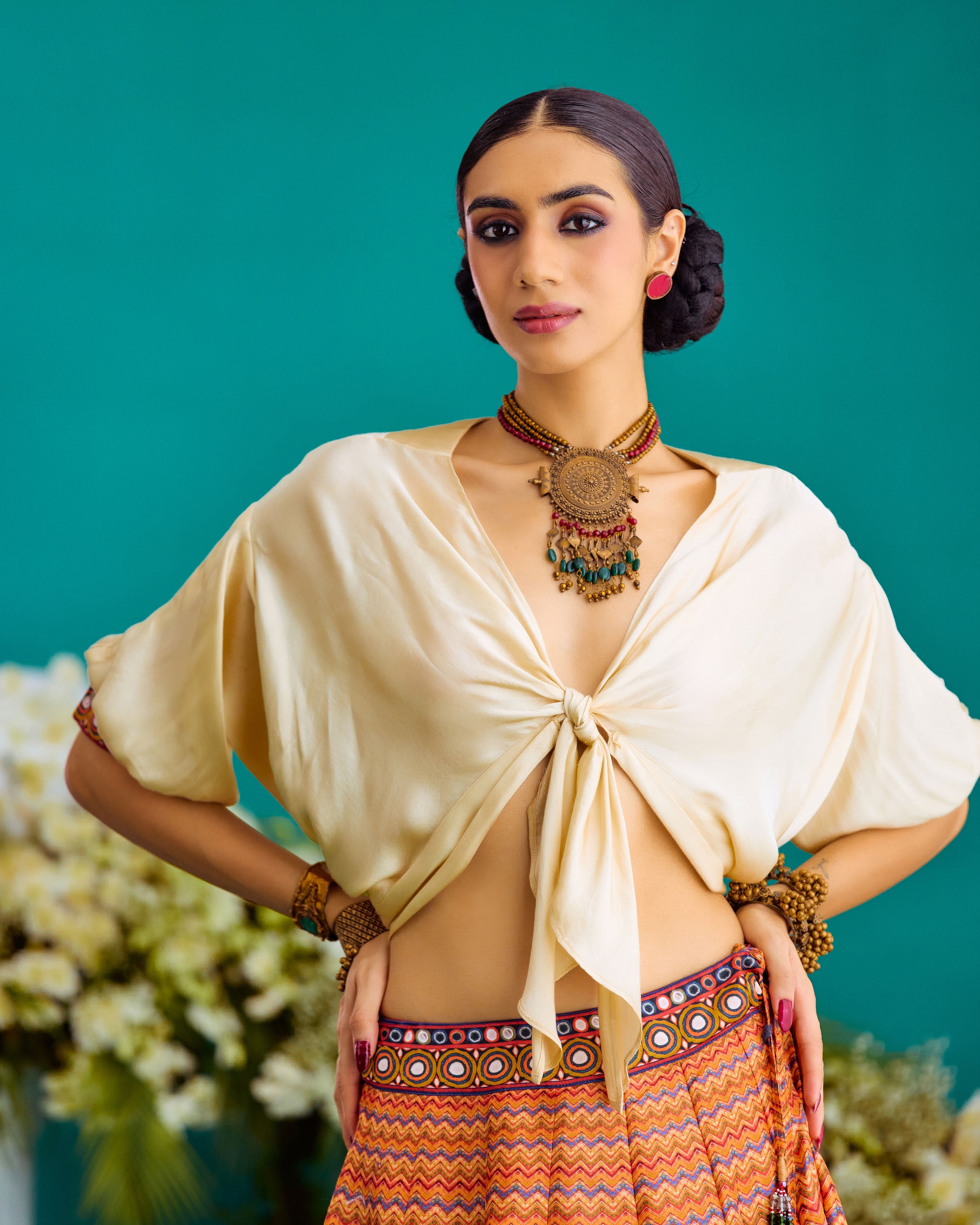 Baati : Rubali/Leela - Ivory/Chevron