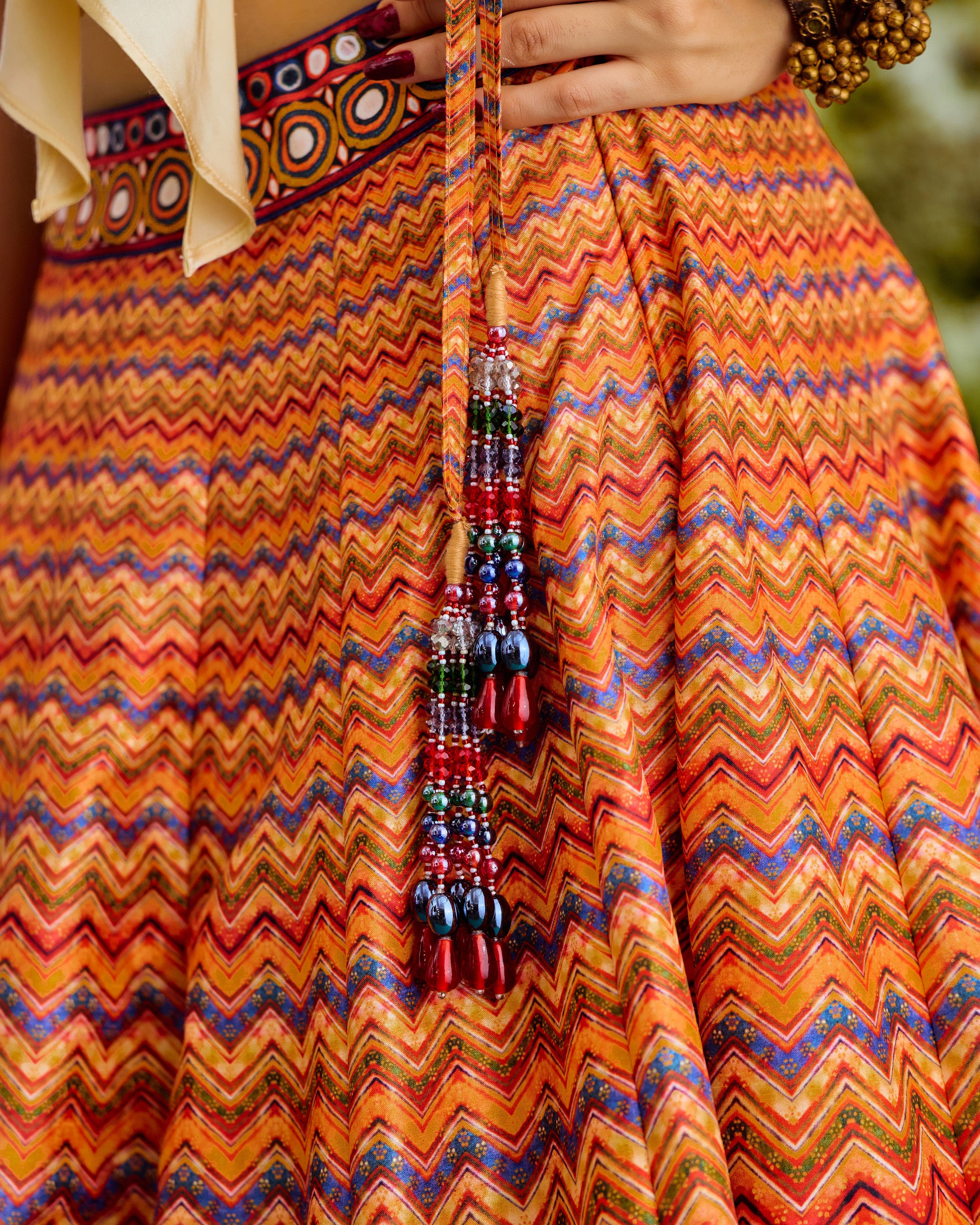 Baati : Rubali/Leela - Ivory/Chevron