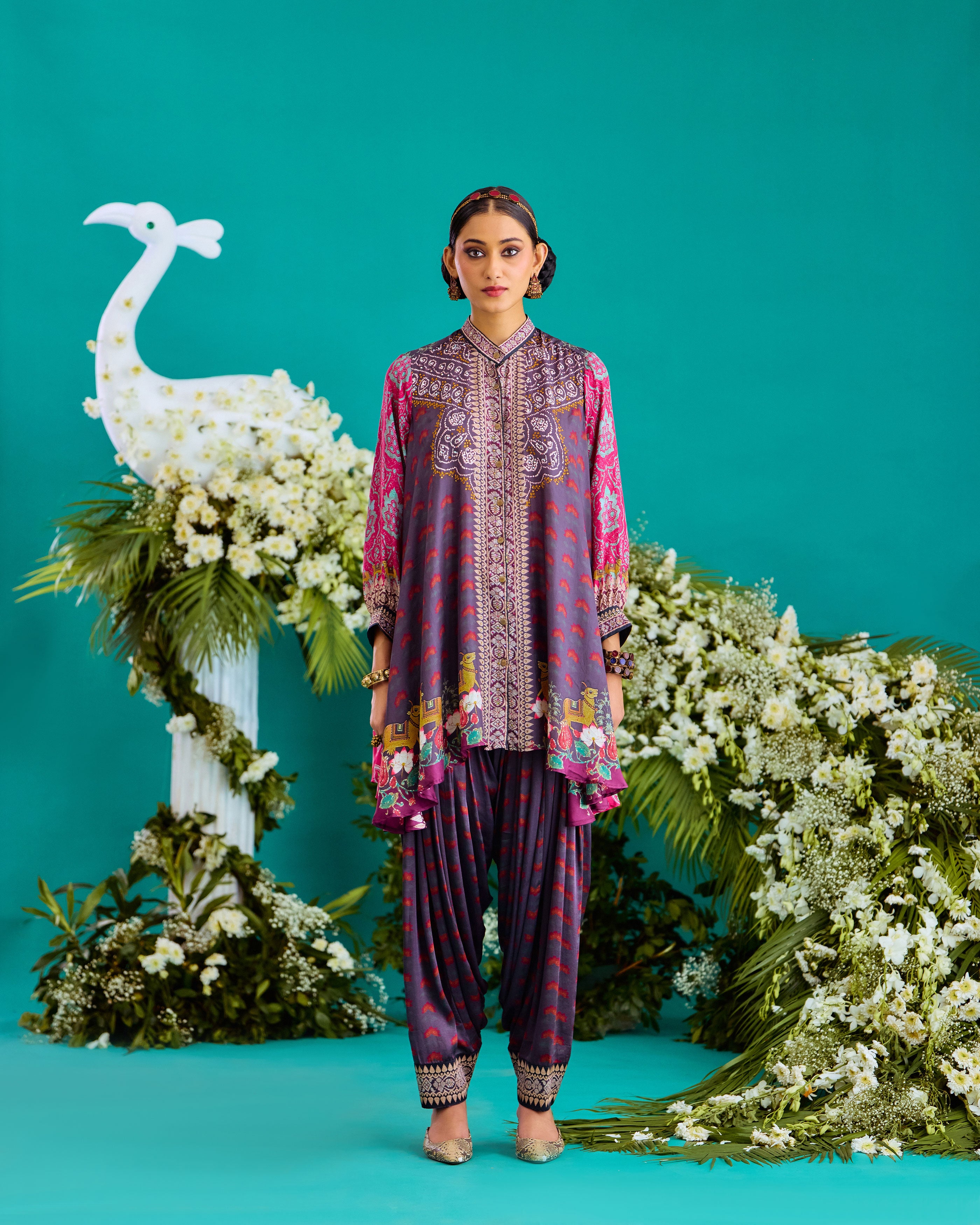 Baati : Nilofer - Fuchsia/Burgundy