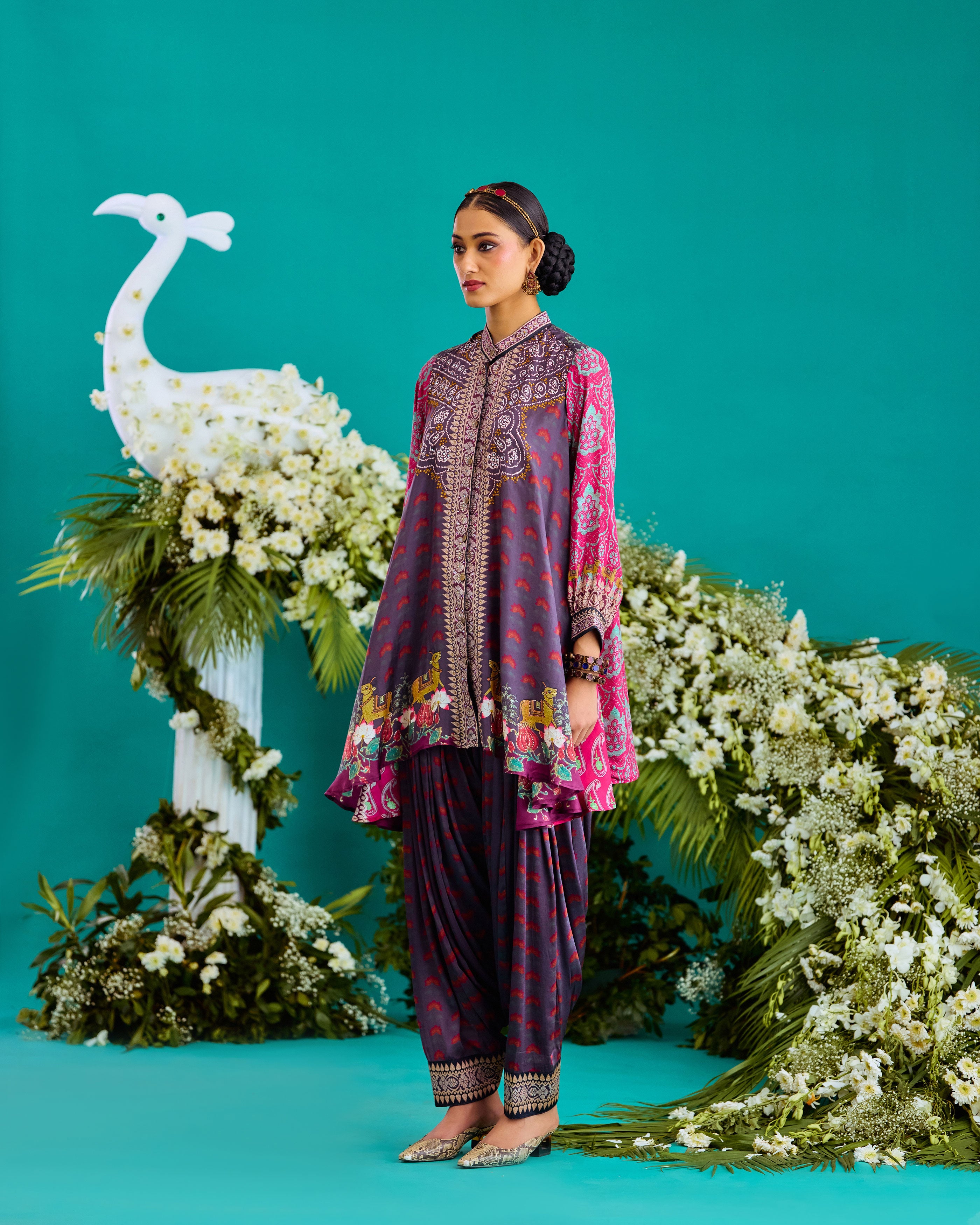 Baati : Nilofer - Fuchsia/Burgundy