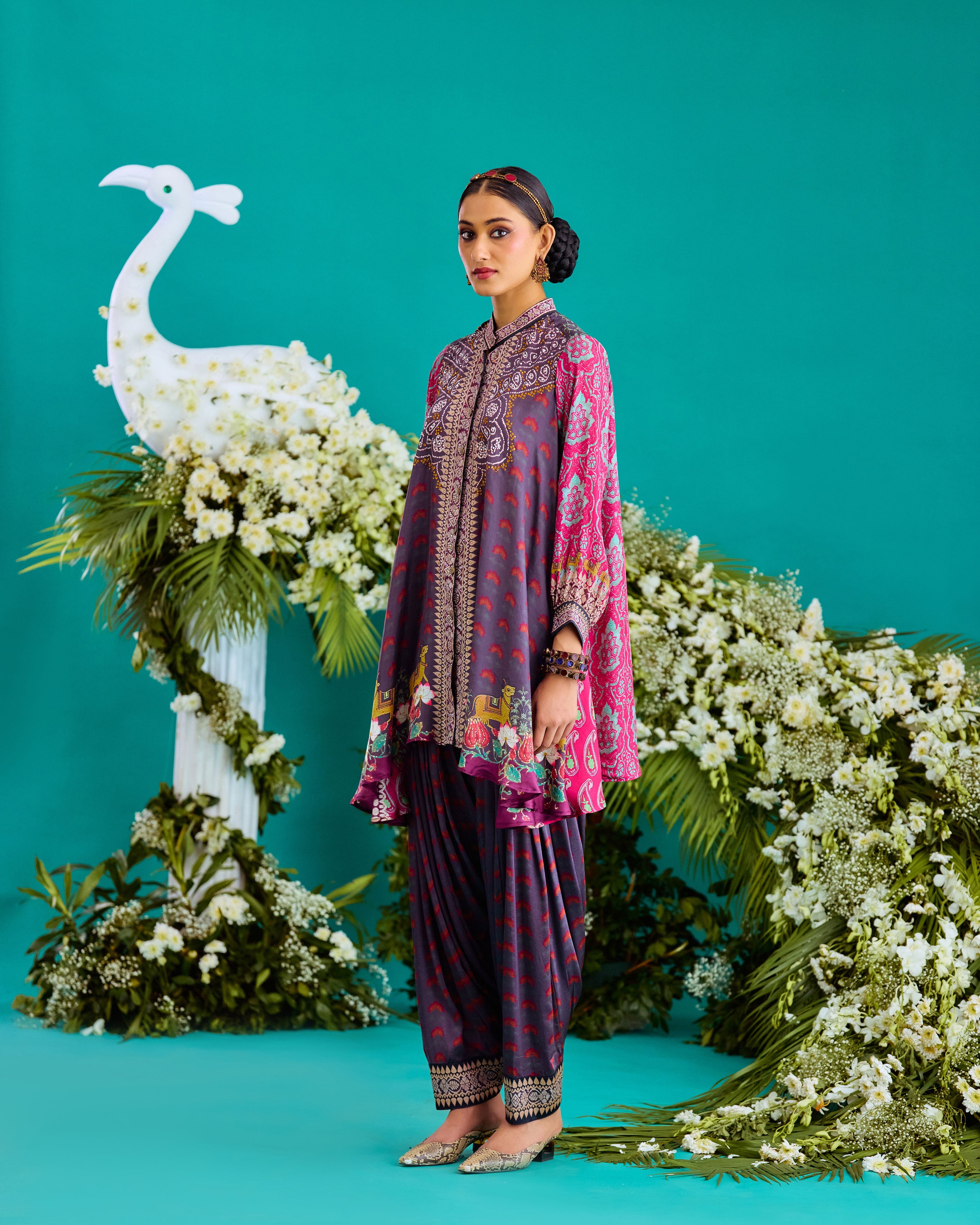 Baati : Nilofer - Fuchsia/Burgundy