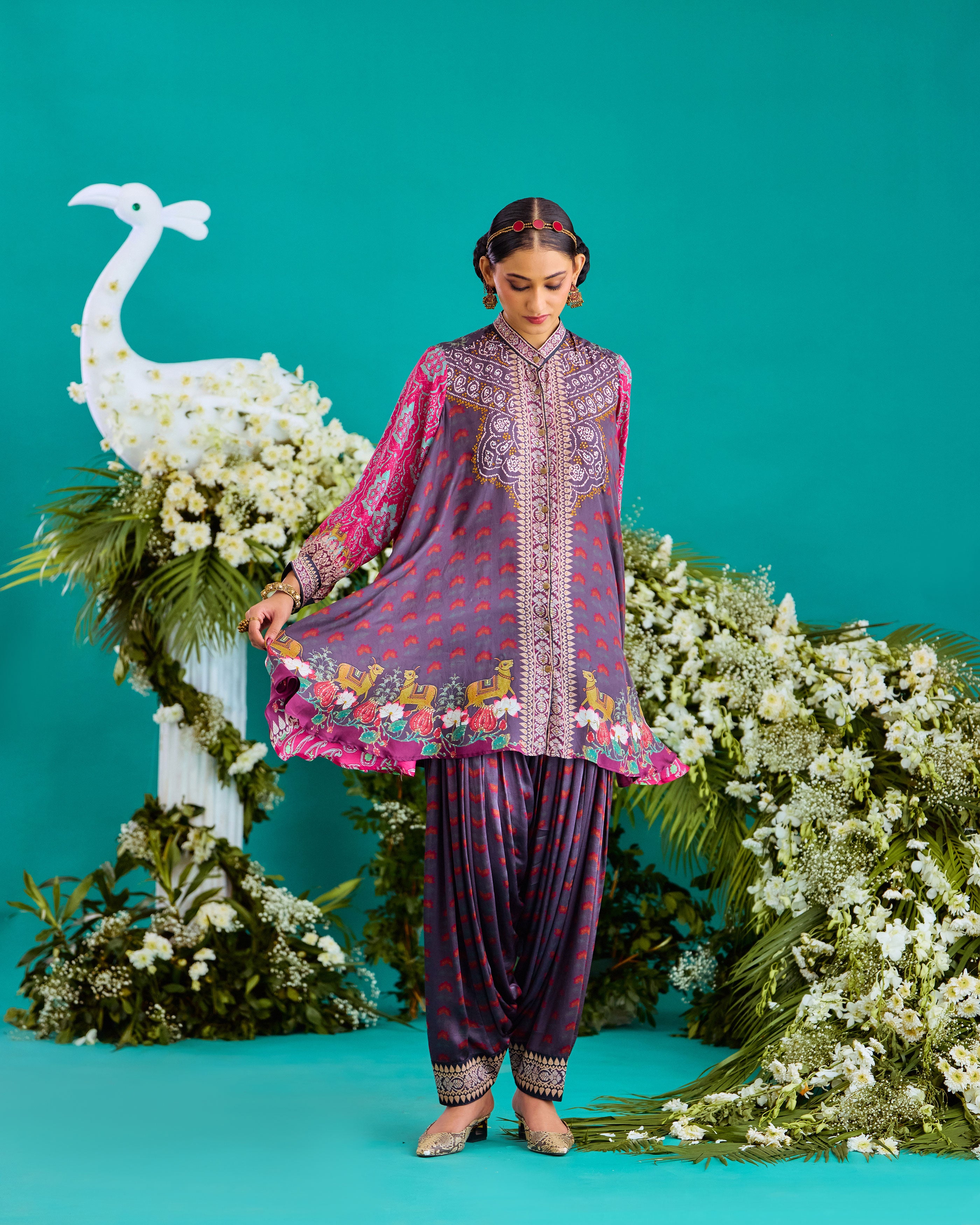 Baati : Nilofer - Fuchsia/Burgundy