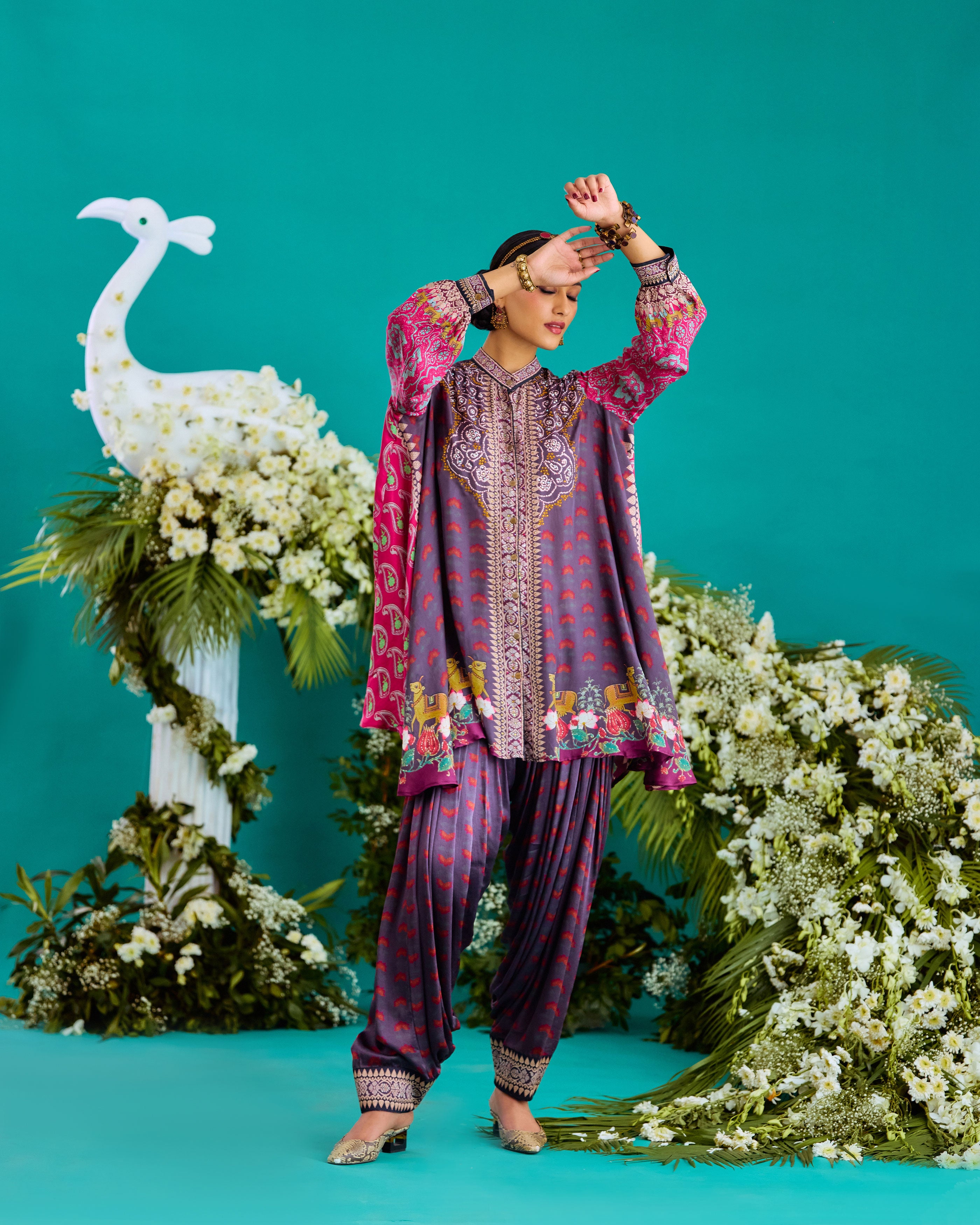 Baati : Nilofer - Fuchsia/Burgundy