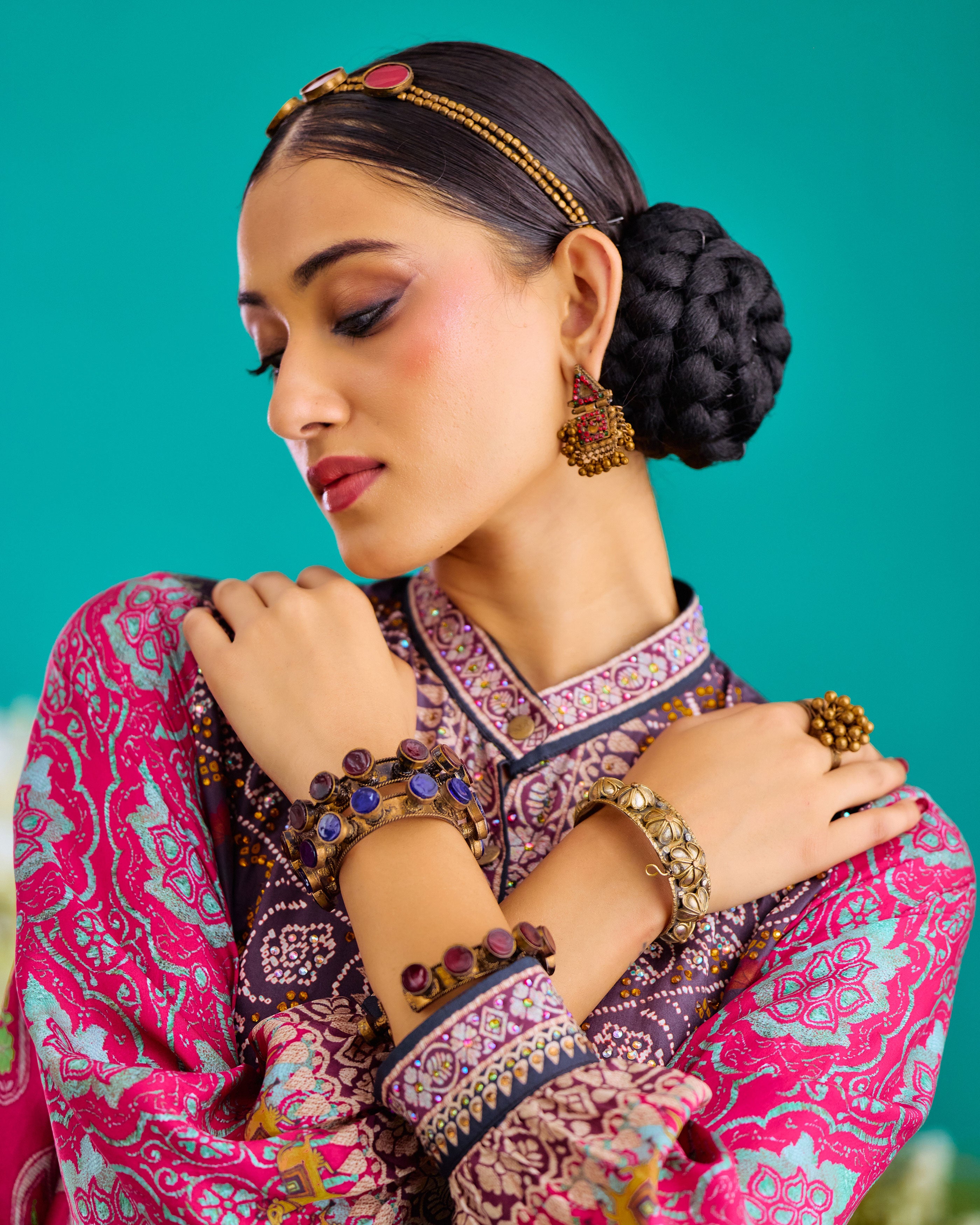 Baati : Nilofer - Fuchsia/Burgundy