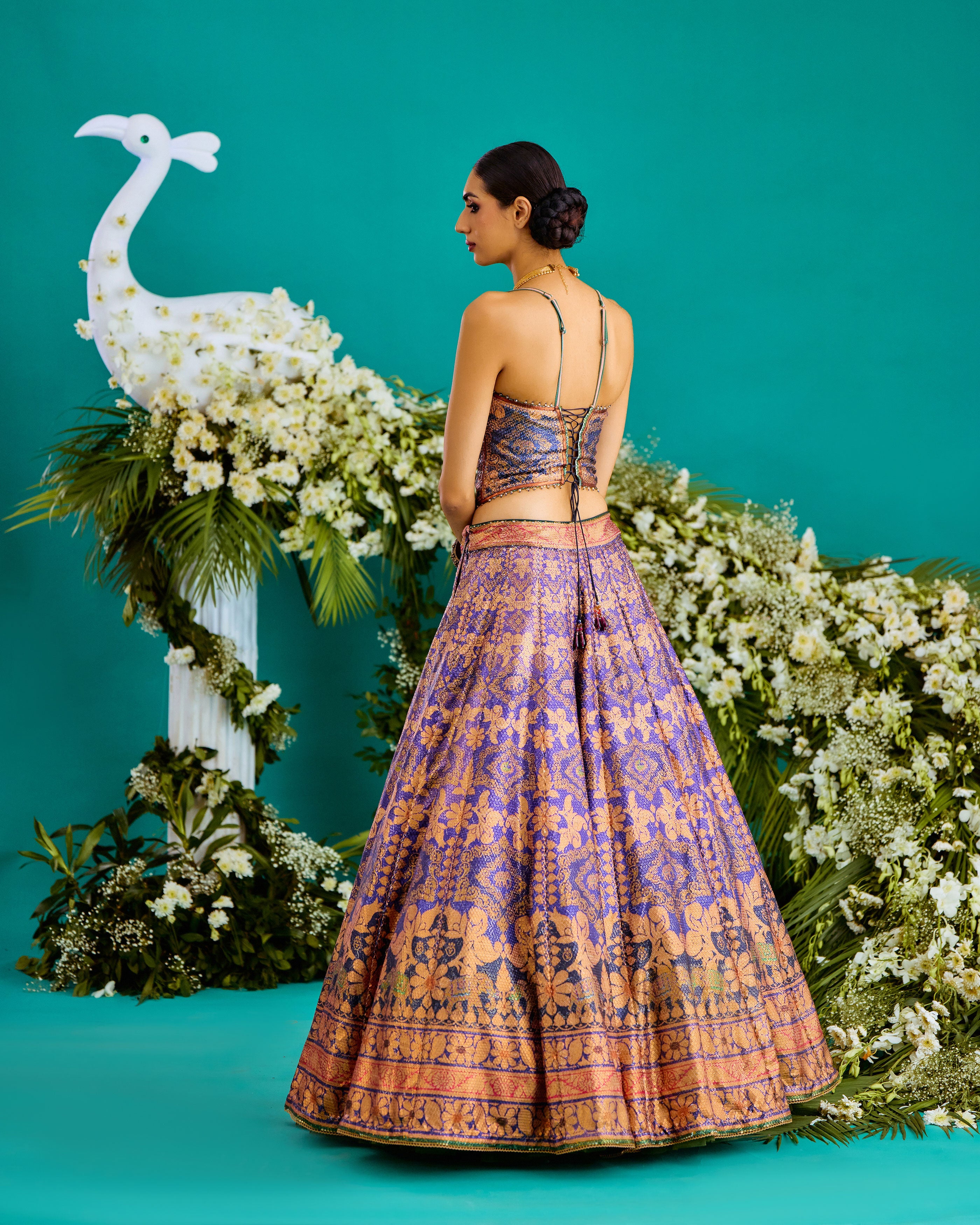Baati : Corset Leela - Purple/Gold