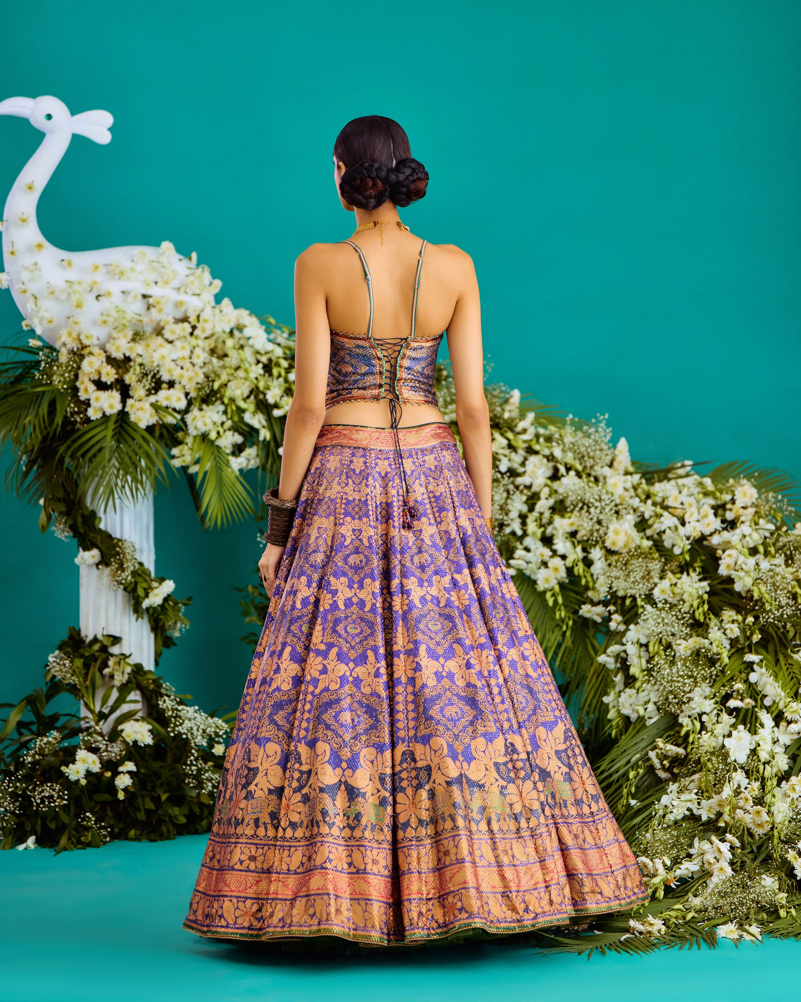 Baati : Corset Leela - Purple/Gold