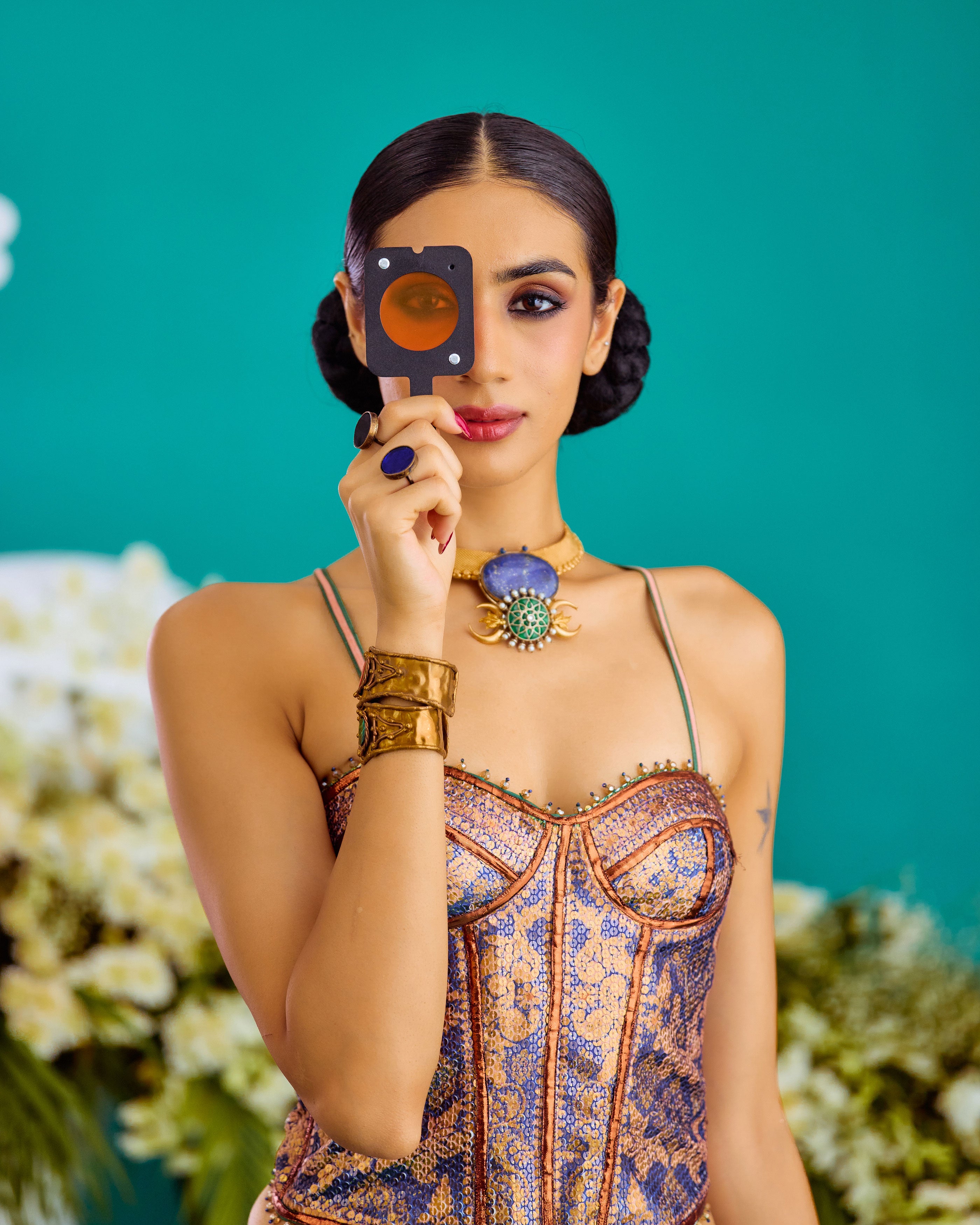 Baati : Corset Leela - Purple/Gold