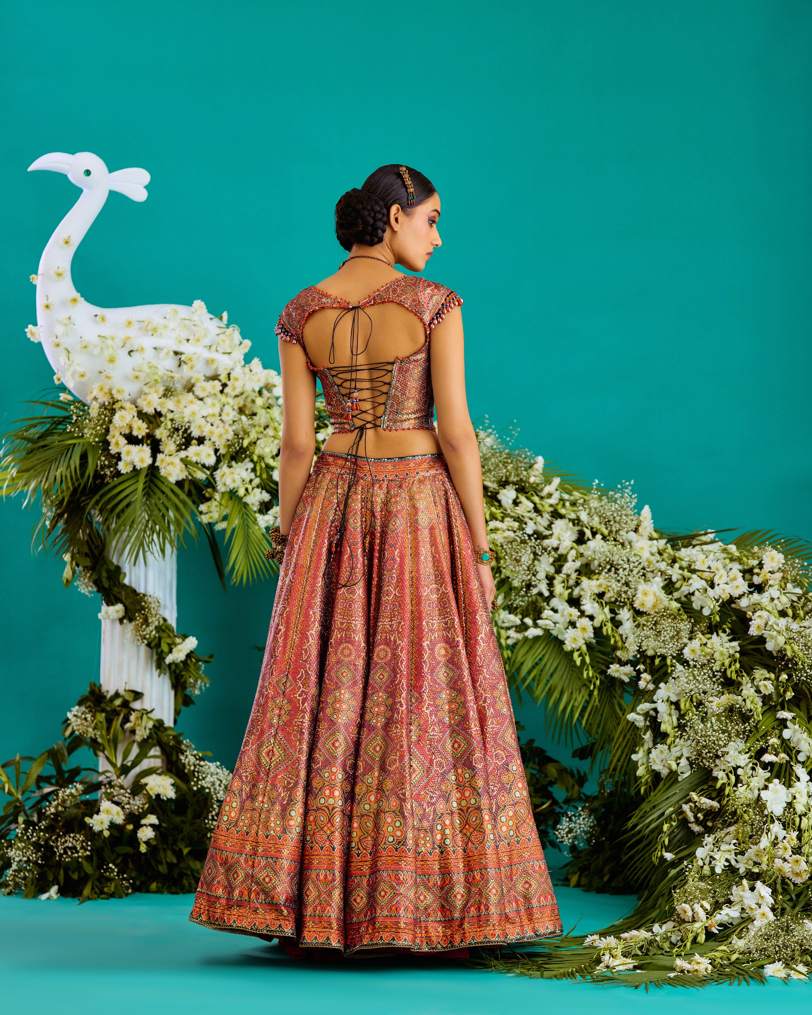 Baati : Corset Leela - Rust/Gold