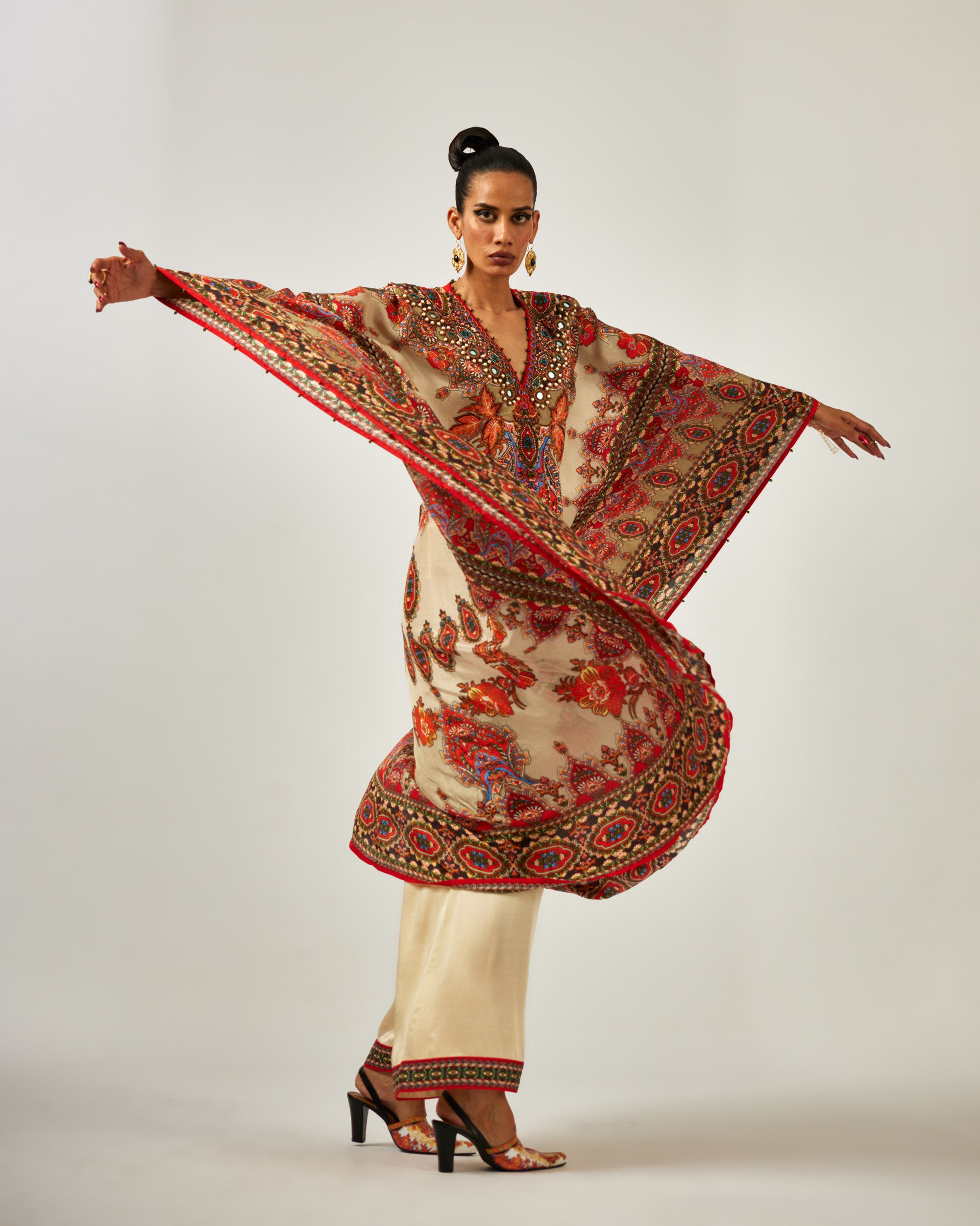 mon amour : Sharifa - Beige/Orange