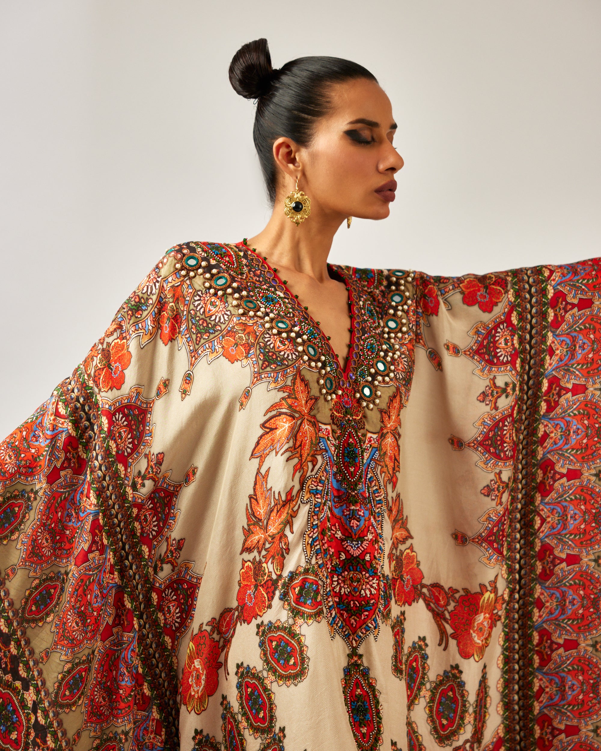 mon amour : Sharifa - Beige/Orange
