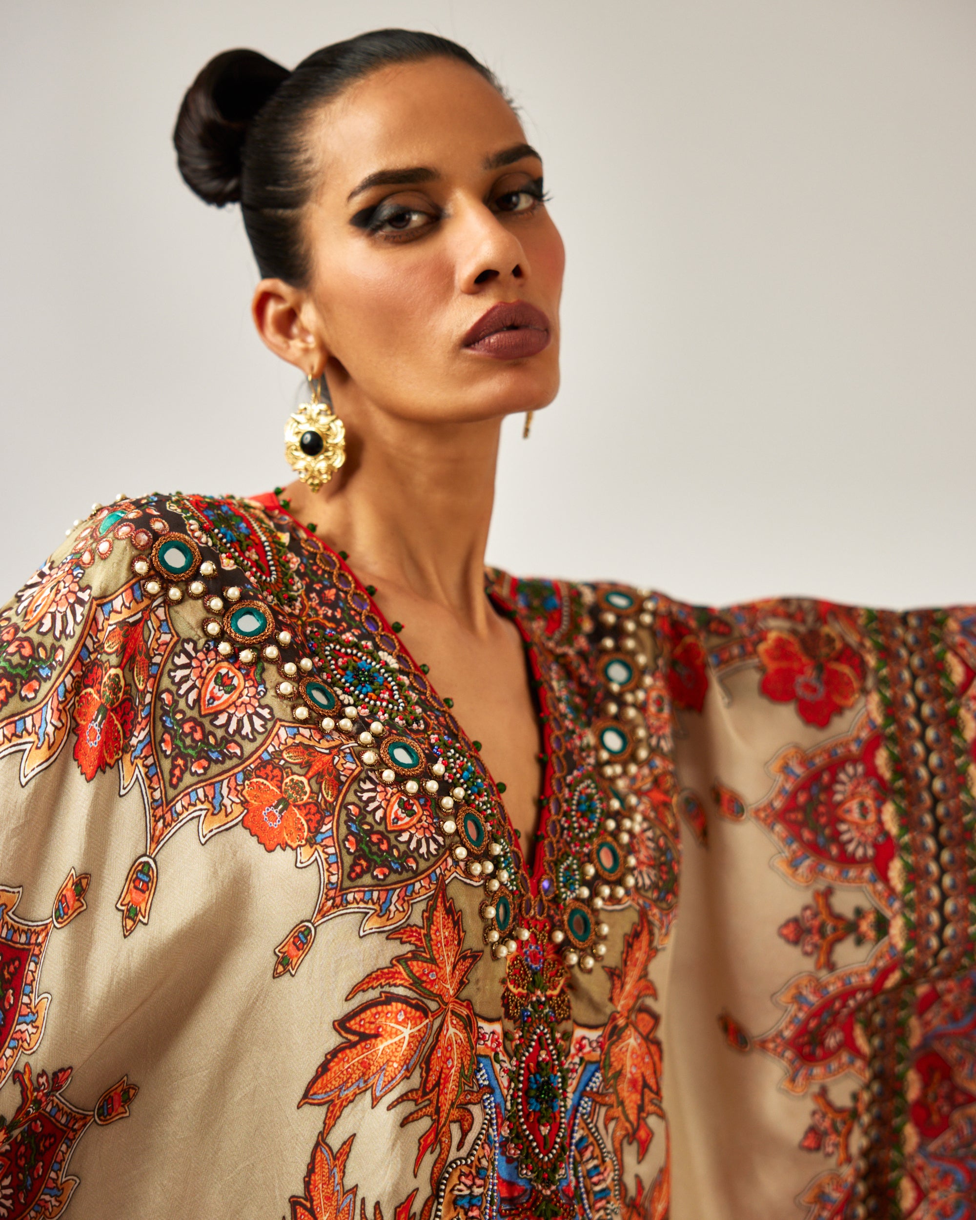 mon amour : Sharifa - Beige/Orange