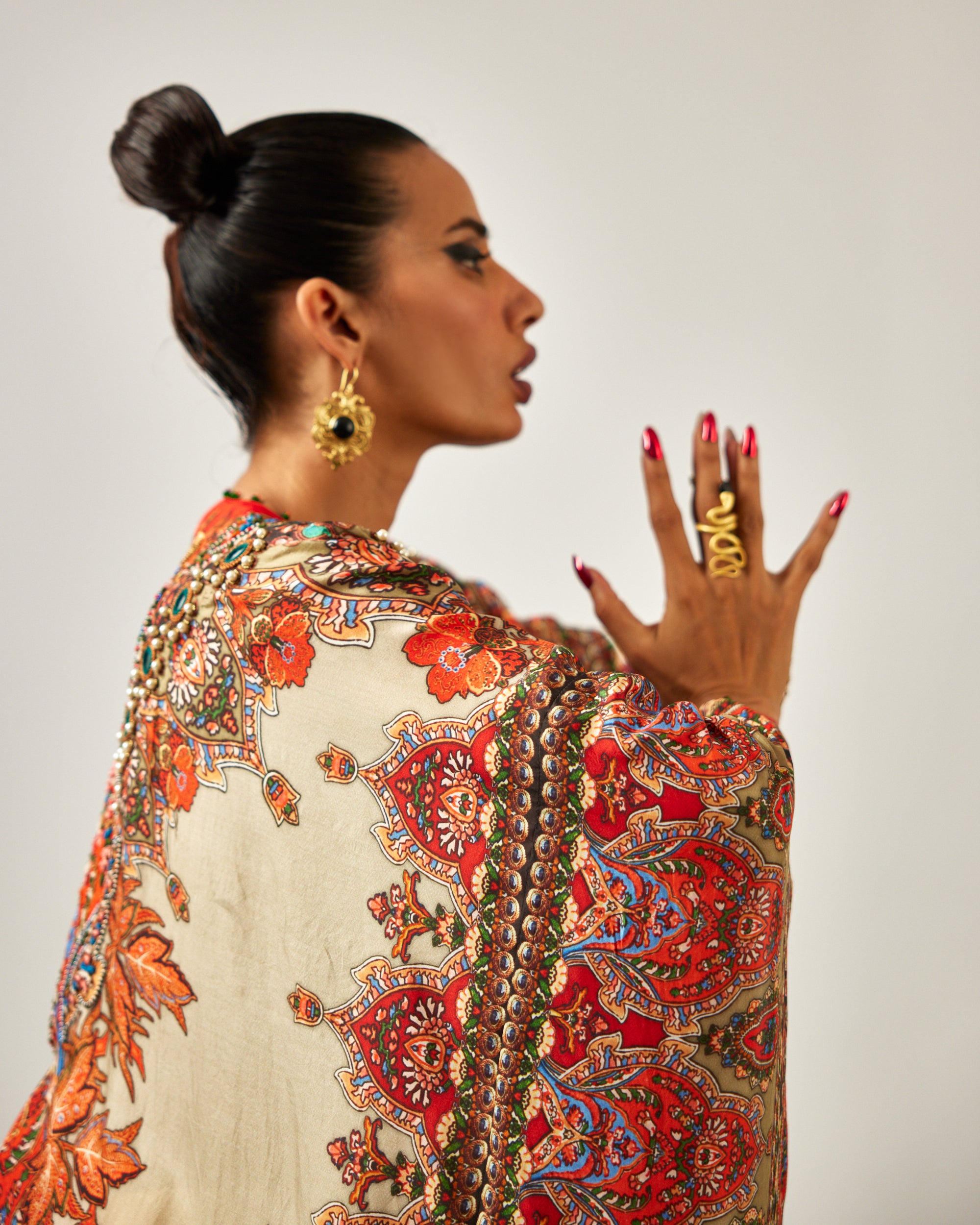 mon amour : Sharifa - Beige/Orange
