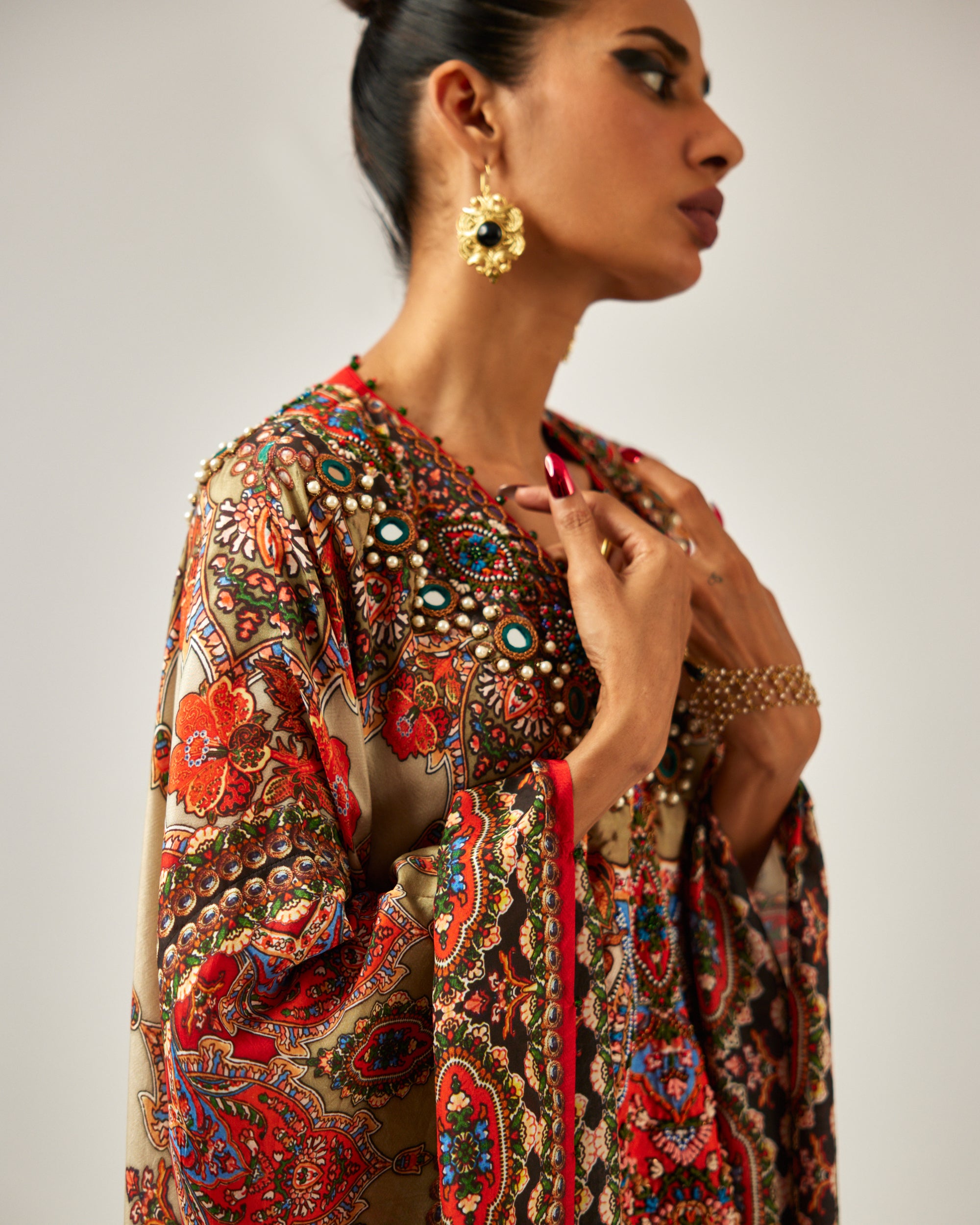 mon amour : Sharifa - Beige/Orange